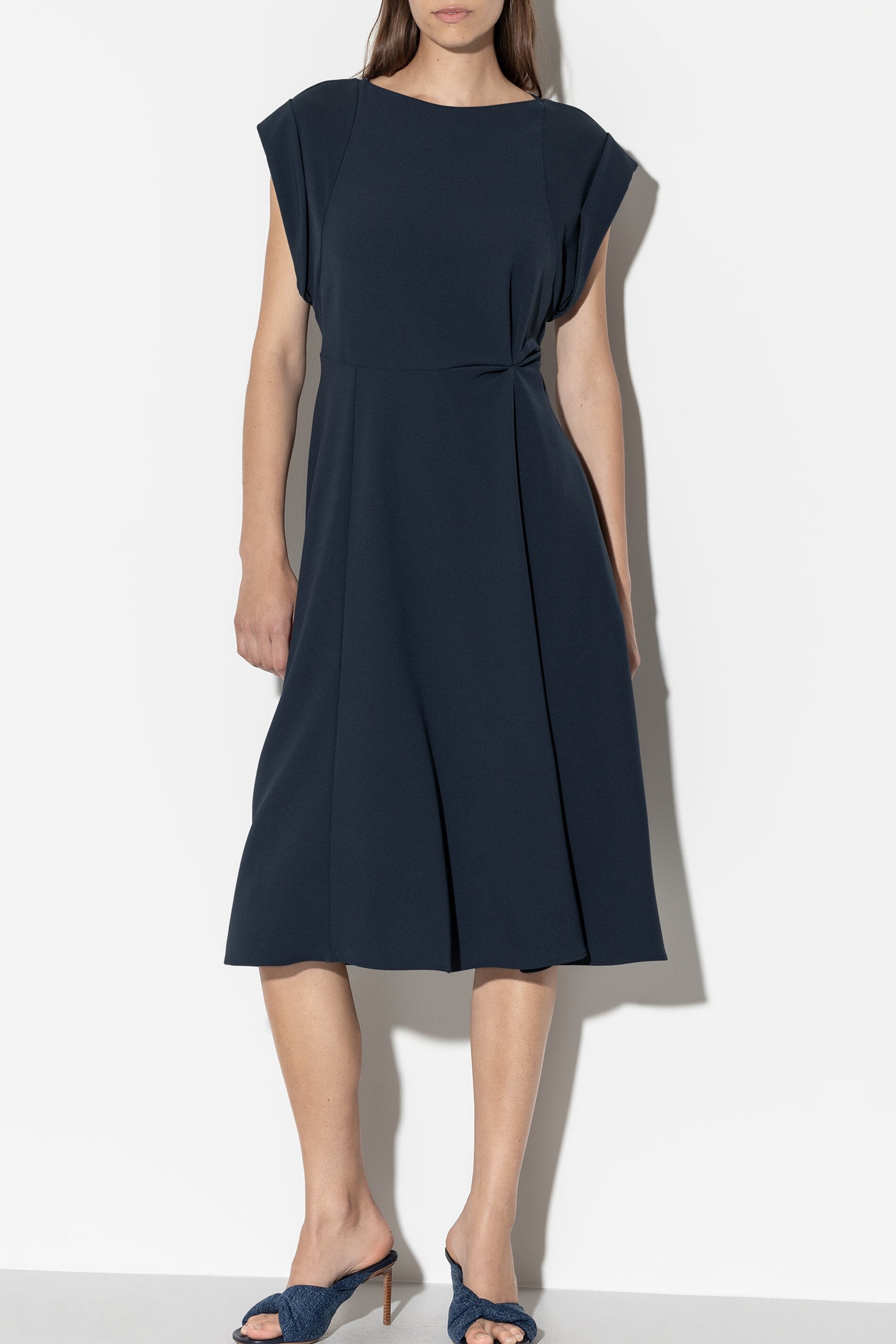 Fit&Flare-Midikleid - dark navy - Standard | Model Front