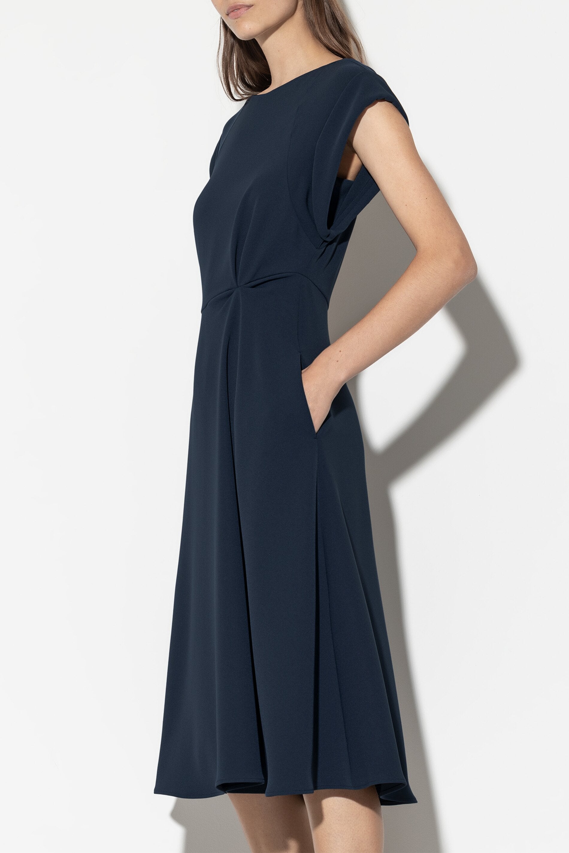Fit&Flare-Midikleid - dark navy - Standard | Model Seite