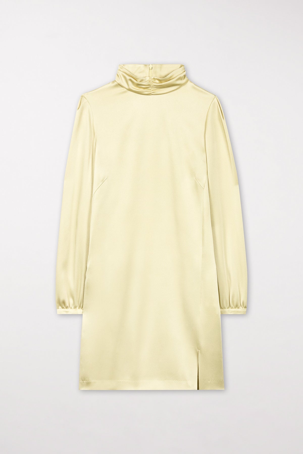 Satin-Minikleid - pale citron - Standard | Artikel Front