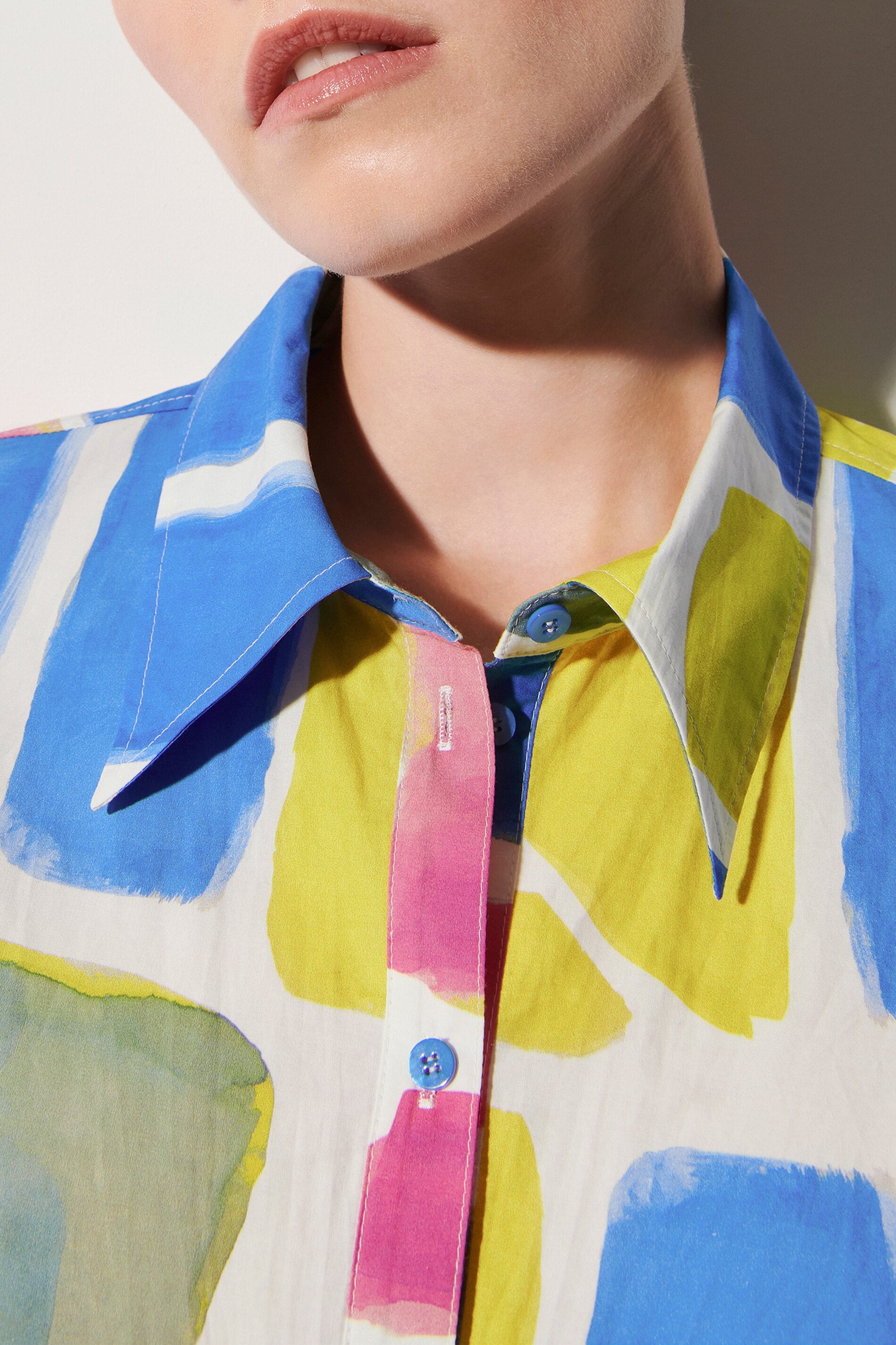 Hemdkleid mit Ethnic-Print - multi - Standard | Model Detail