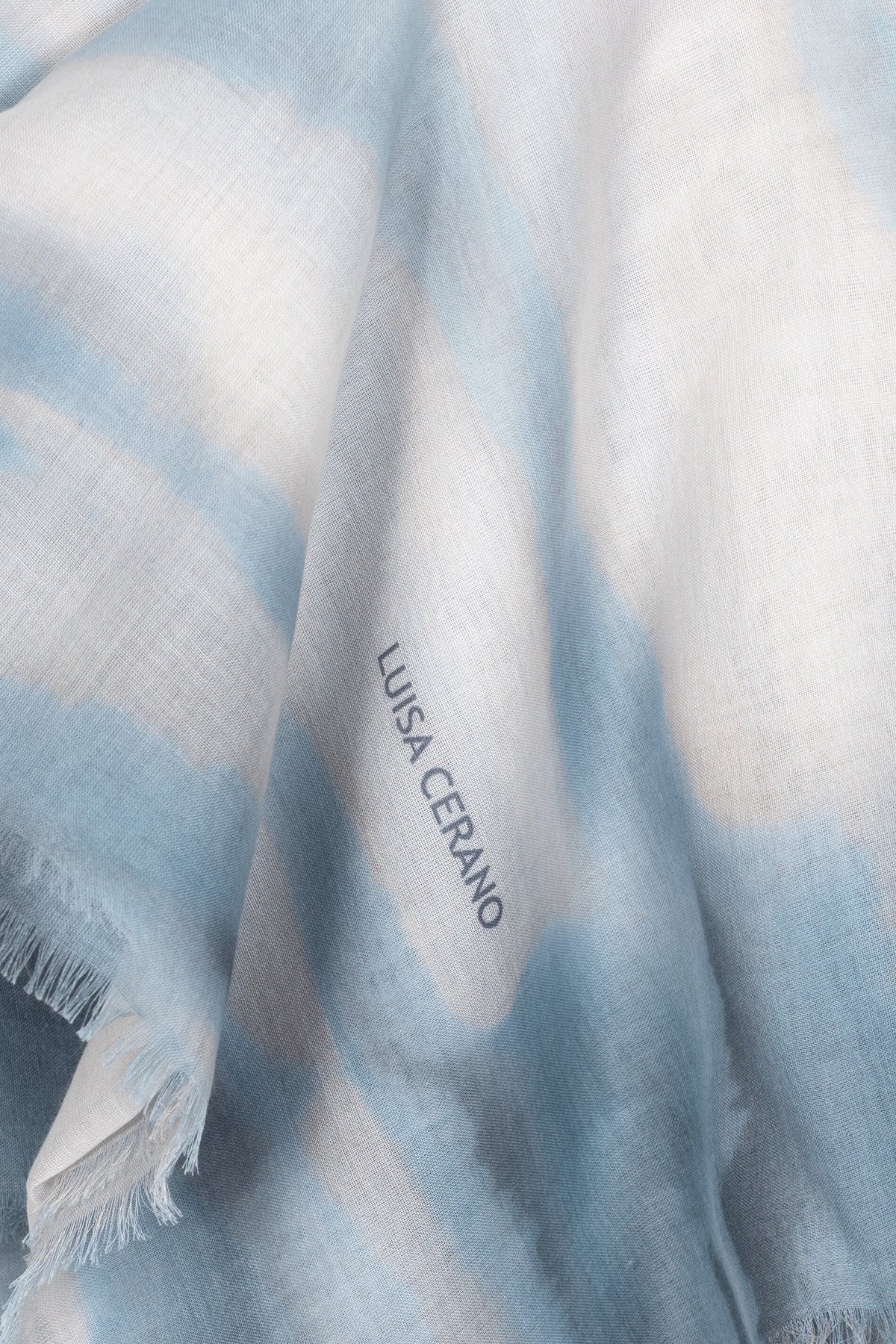 Vintage-Tuch - jeans blue / cream - Standard | Artikel Rück