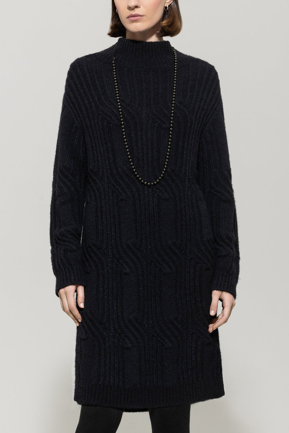 Ribbon with decorative beads - gray - Standard