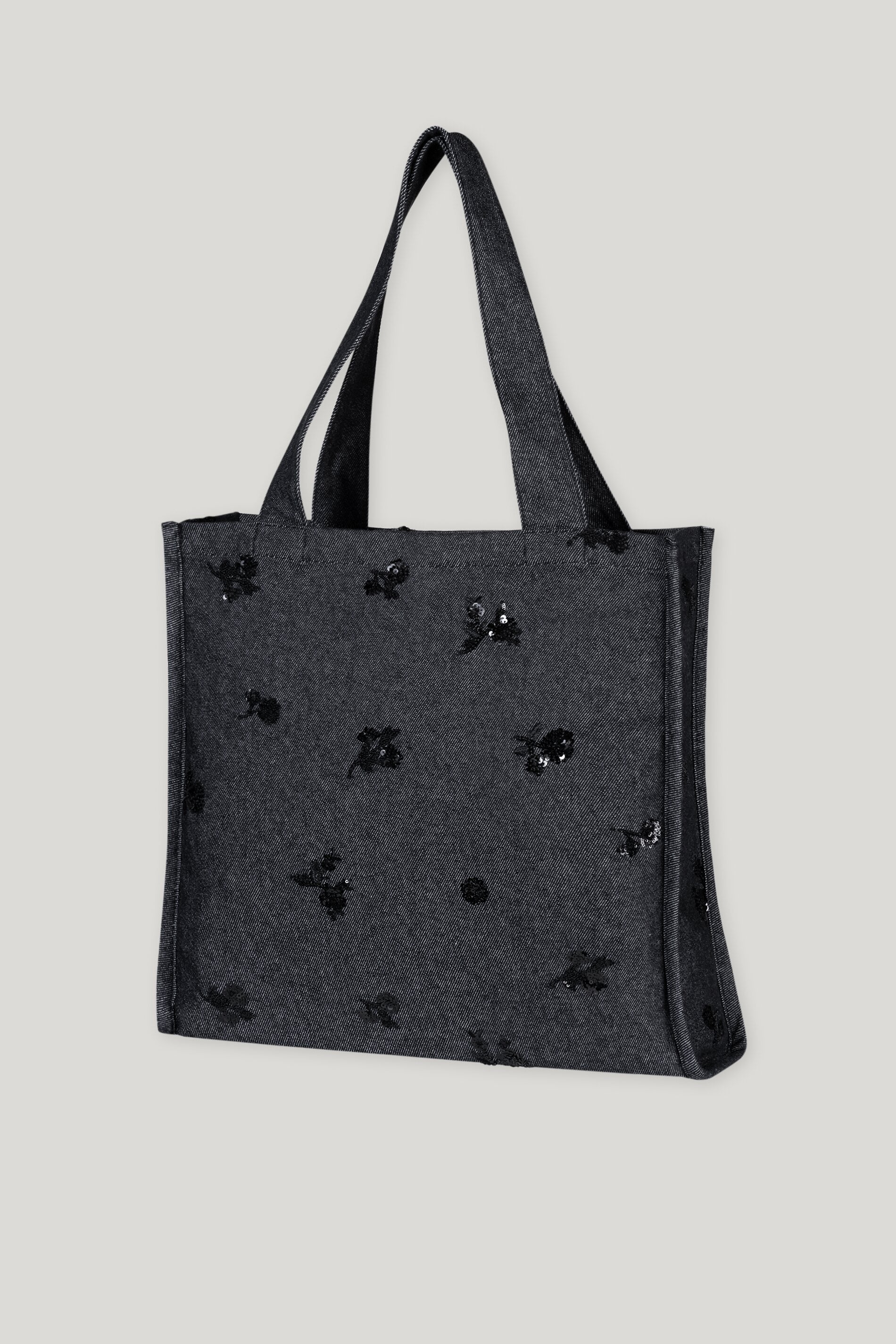 Pailletten-Denim-Tasche - dark denim blue - Standard | Artikel Rück