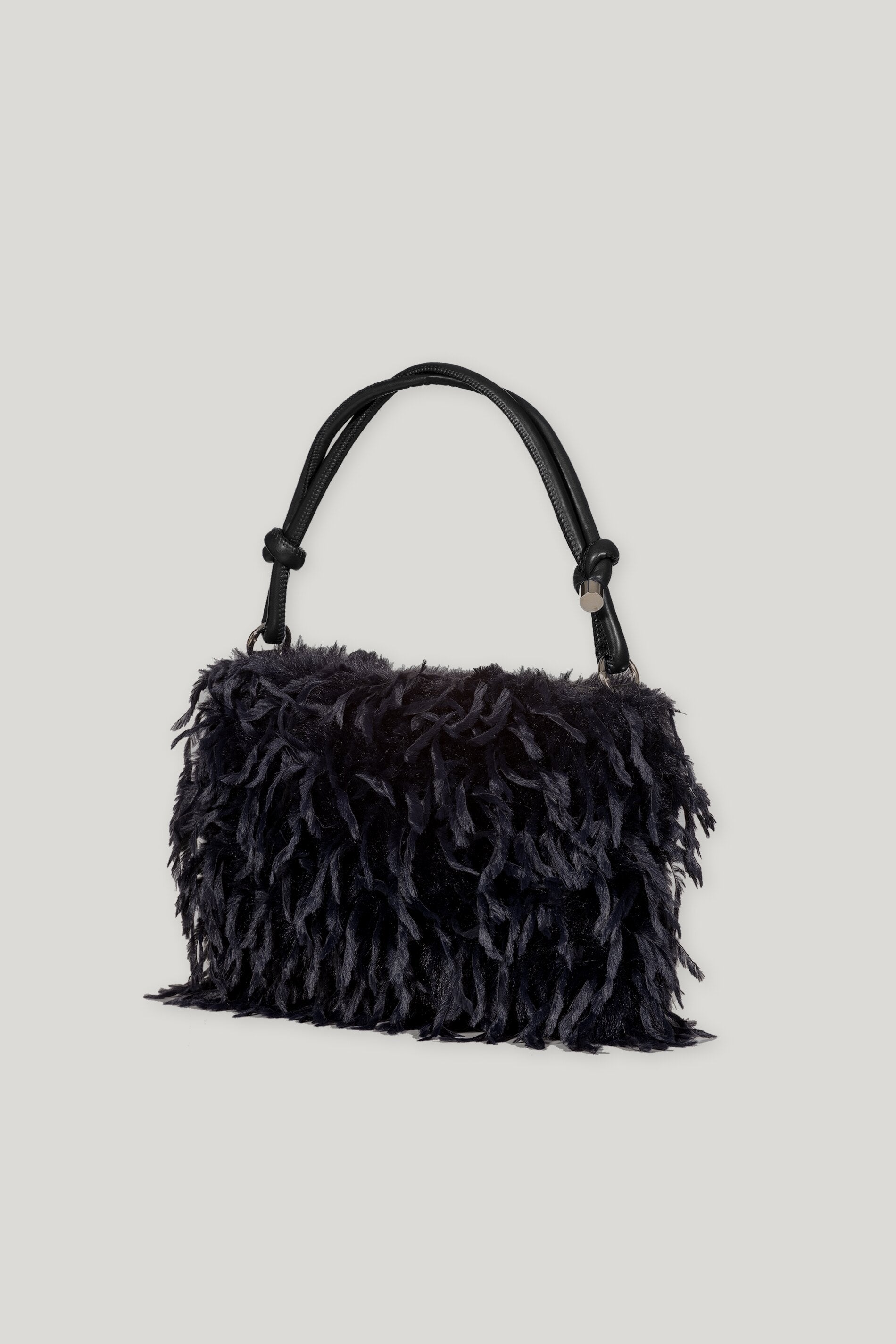 Tasche in Fell-Optik - dark blue - Standard | Artikel Rück