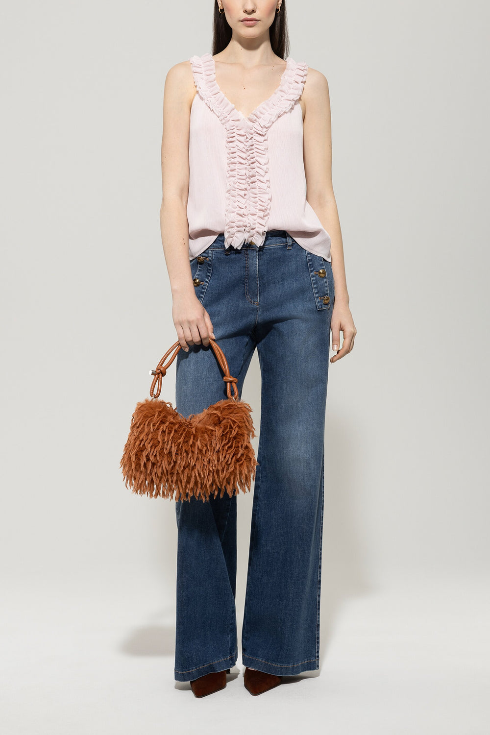 Sac imitation fourrure - cinnamon - standard