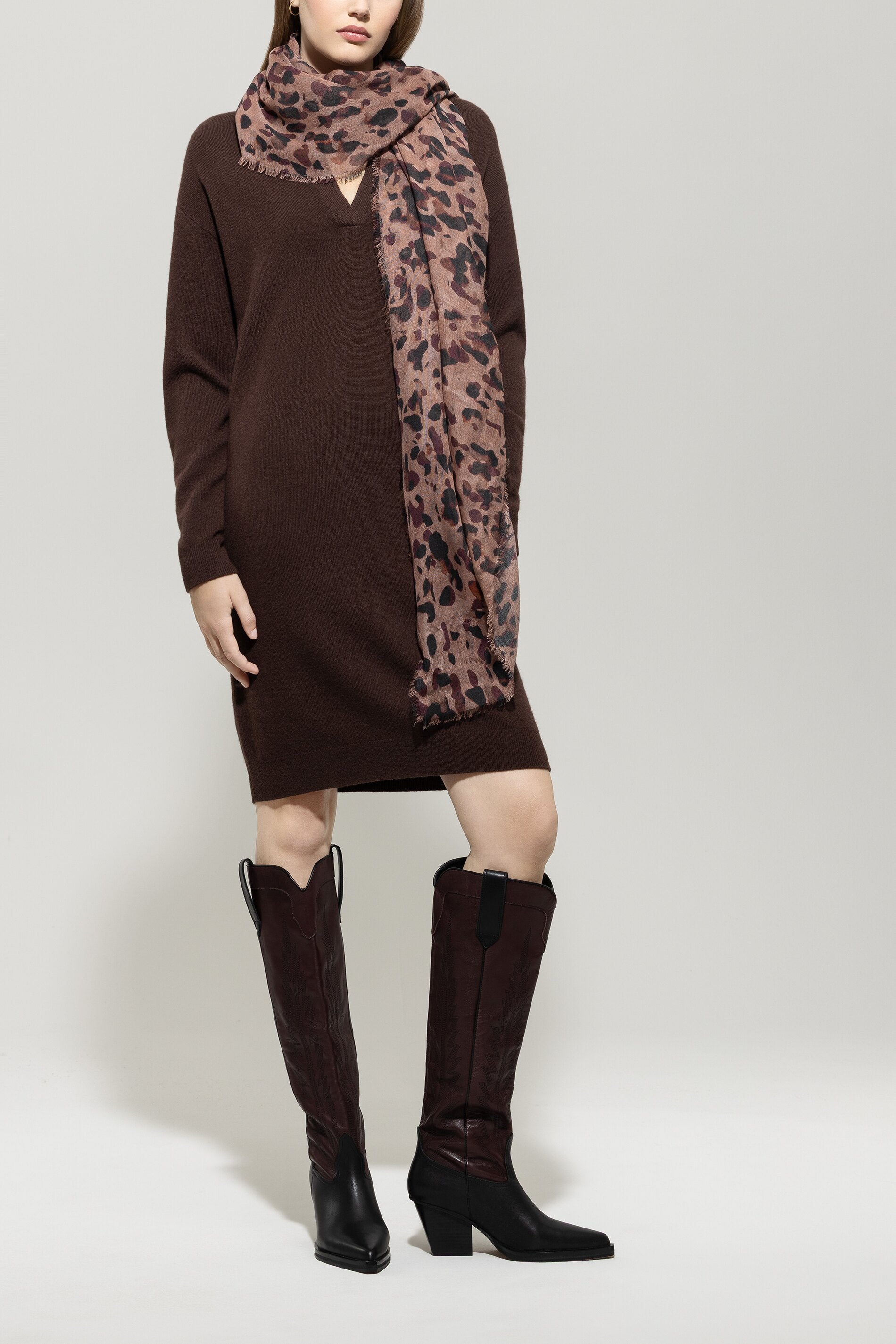 Tuch aus Seiden-Mix - multi - Standard | Model Front