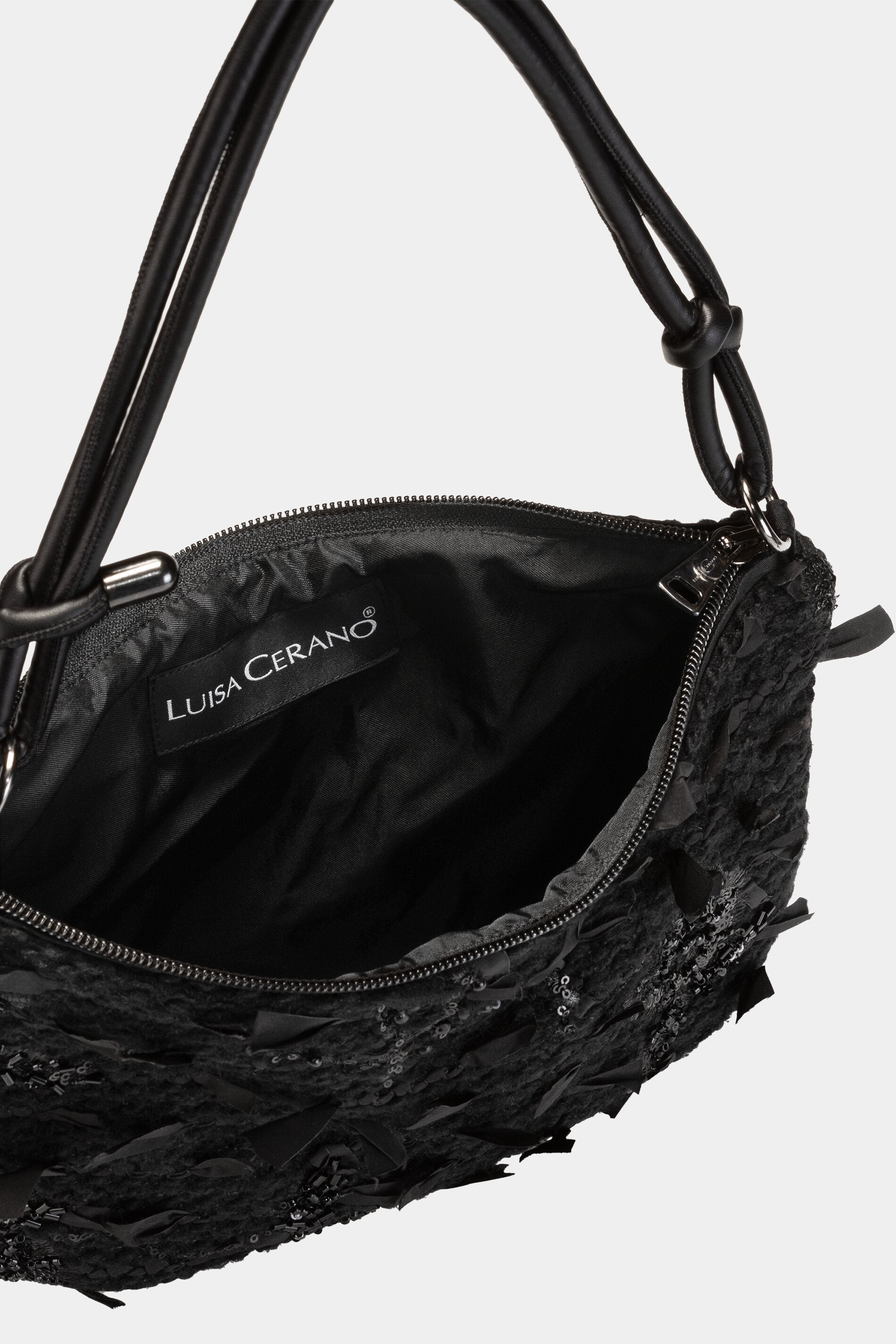 Tasche mit Perlen - black - Standard | Model Seite