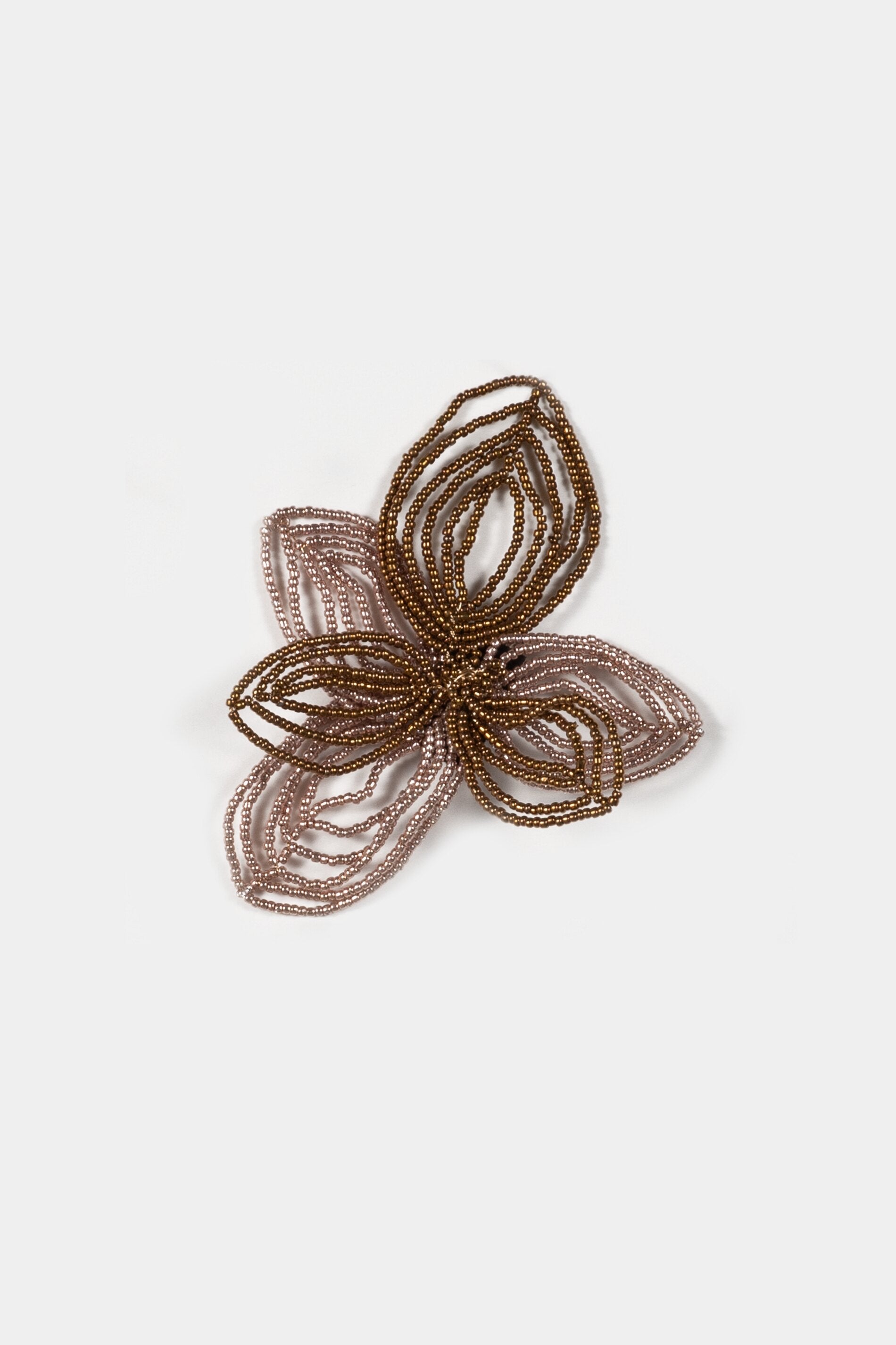 Blumen-Brosche - dark terracotta - Standard | Artikel Front