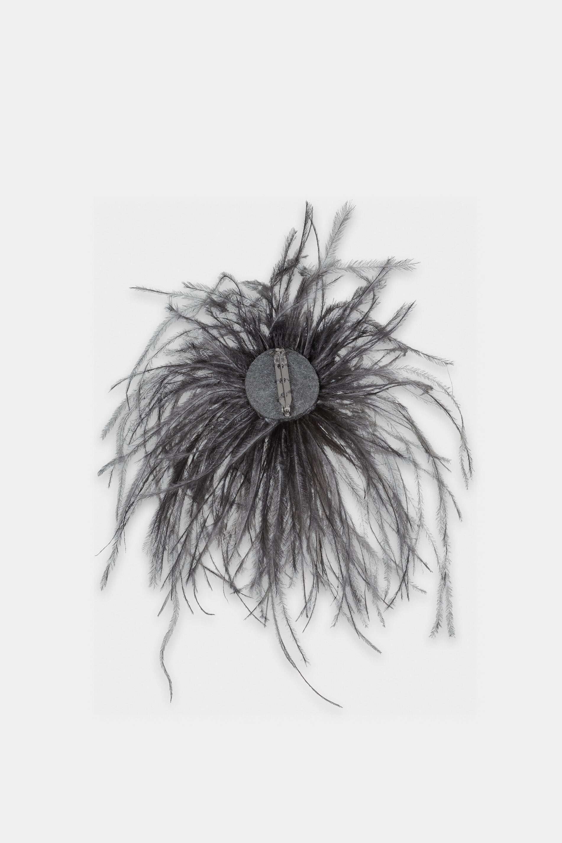 Feder-Brosche - platin - Standard | Artikel Rück