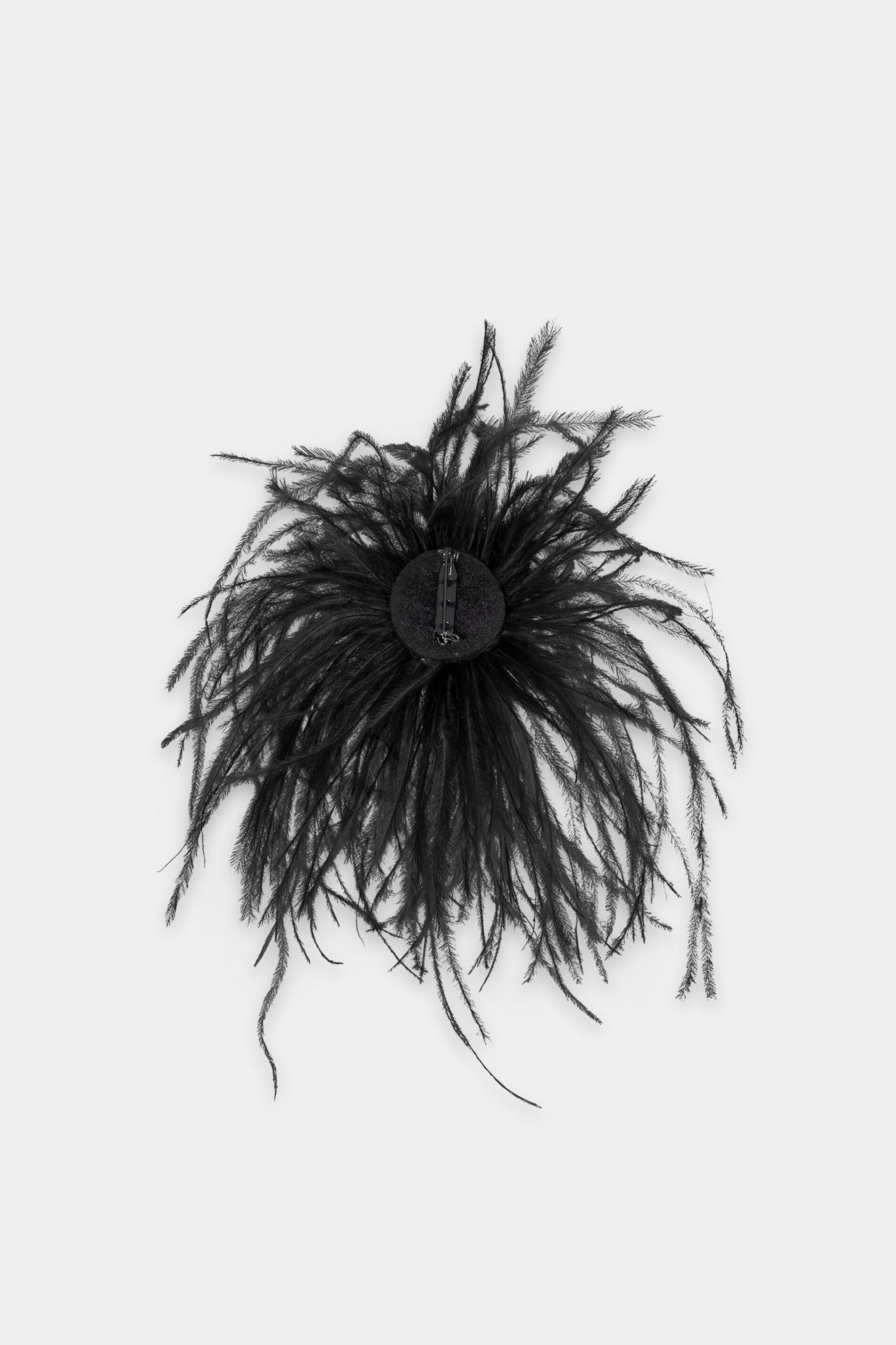 Feder-Brosche - black - Standard | Artikel Rück