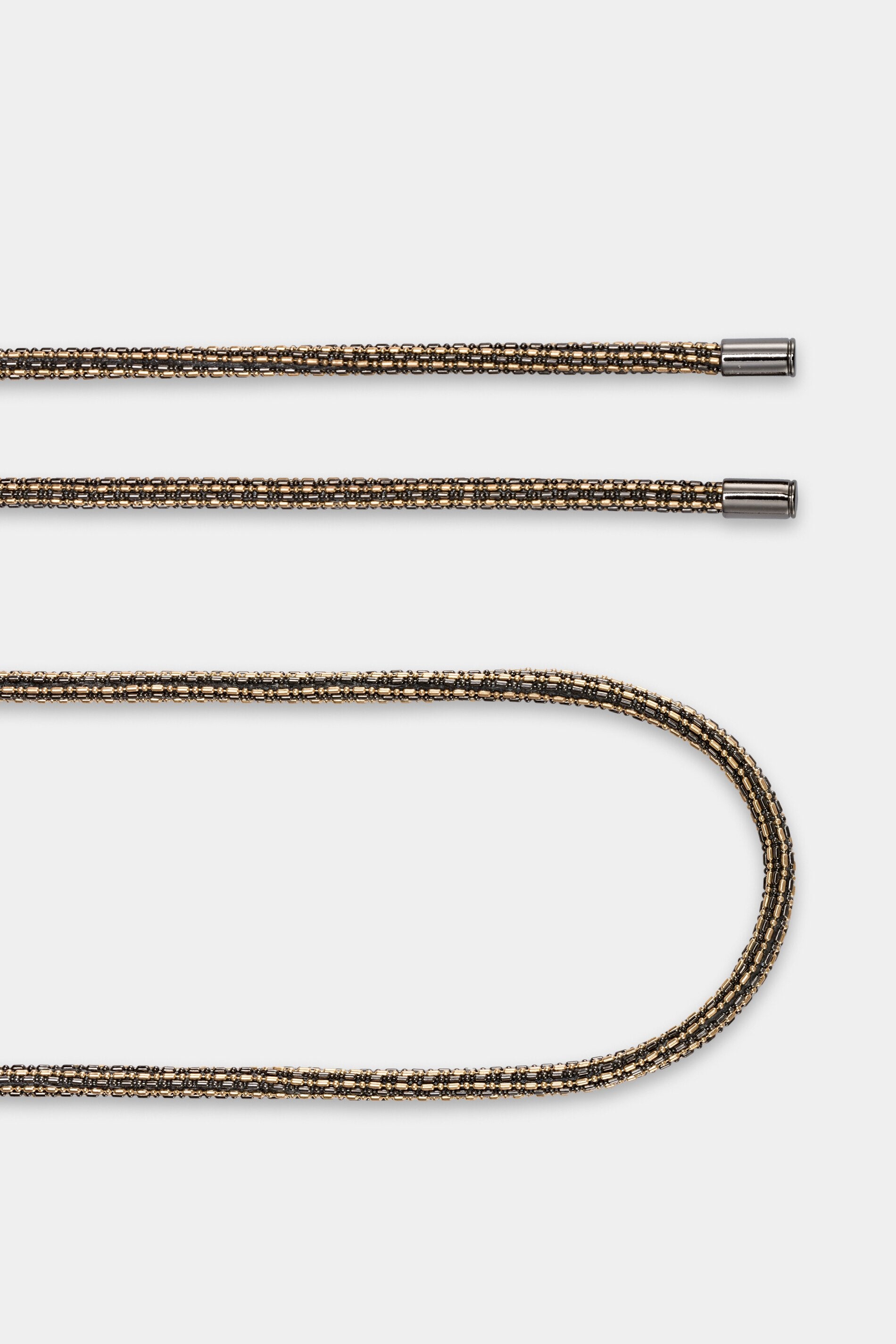 Gürtel mit Metallperlen - golden camel - Standard | Artikel Rück