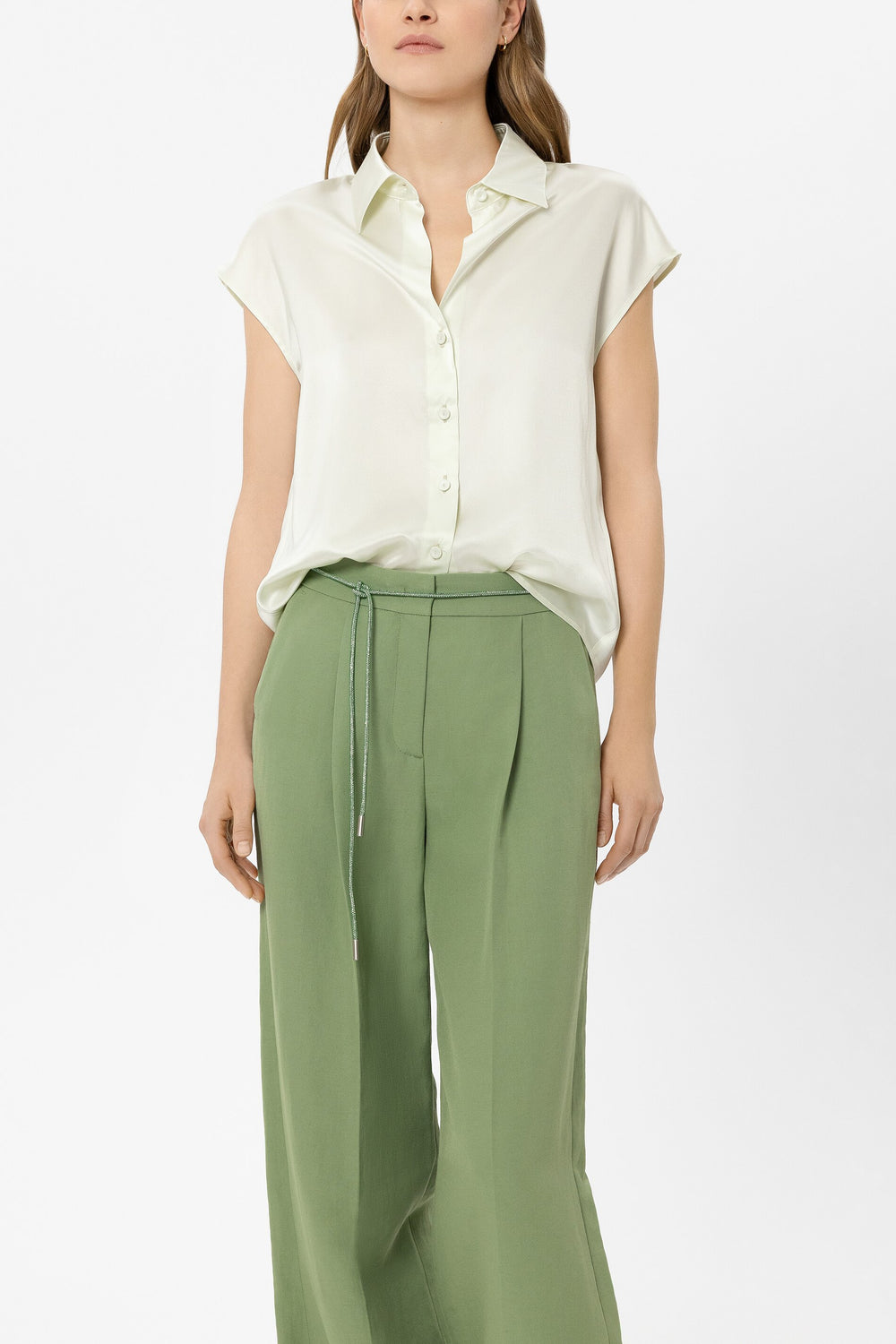 Long glitter belt - moss green - Standard