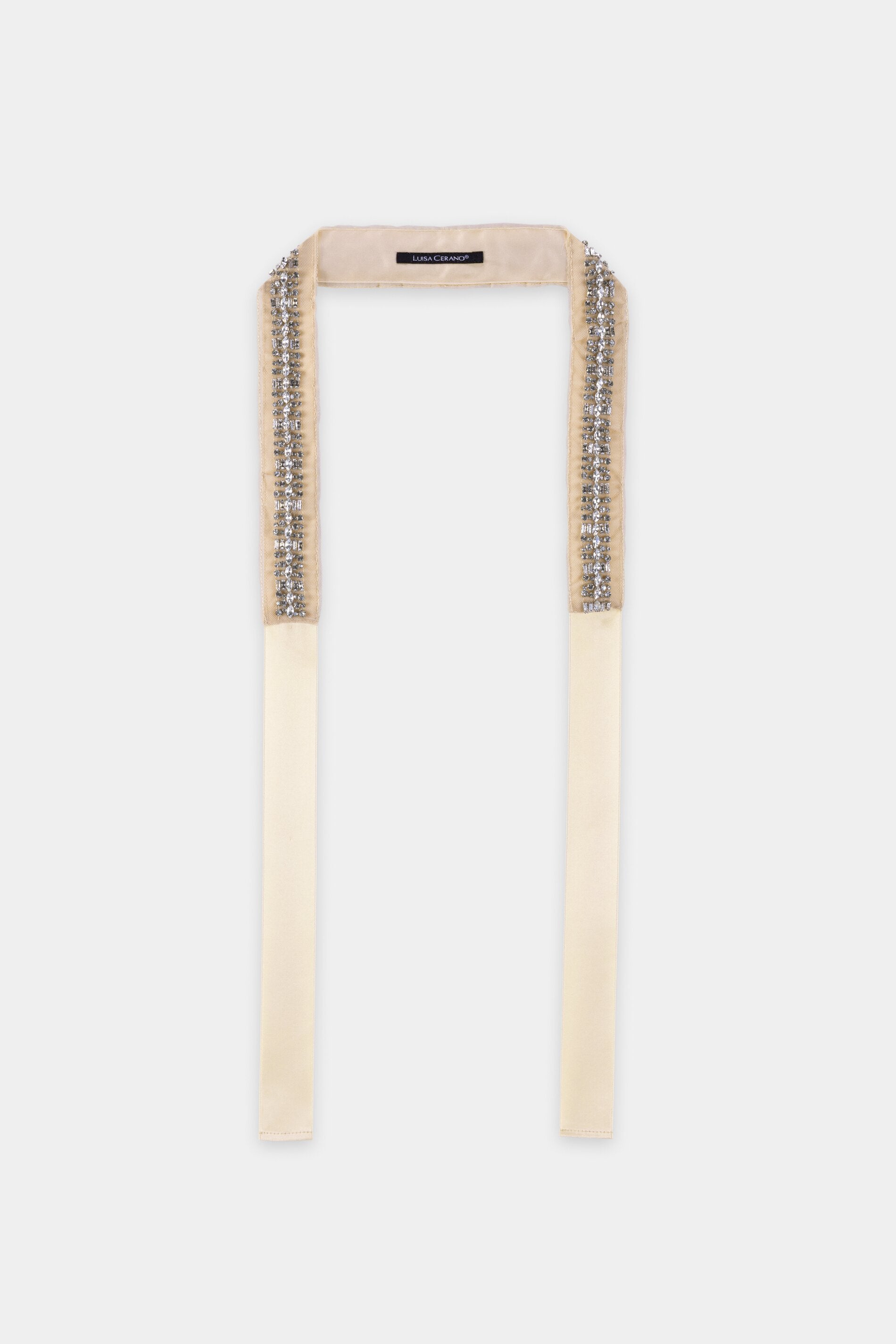 Gürtel mit Schmucksteinen - beige - Standard | Artikel Front