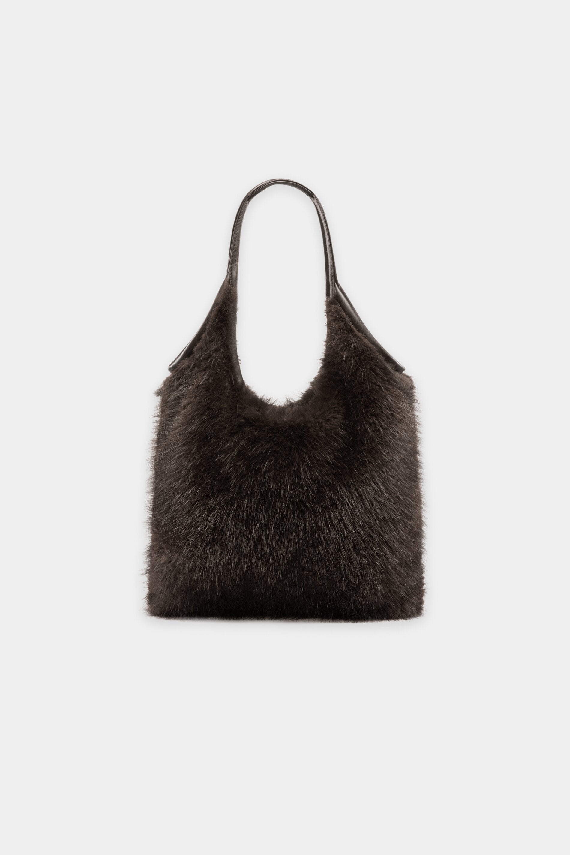 Tasche in Fell-Optik - truffle - Standard | Artikel Front