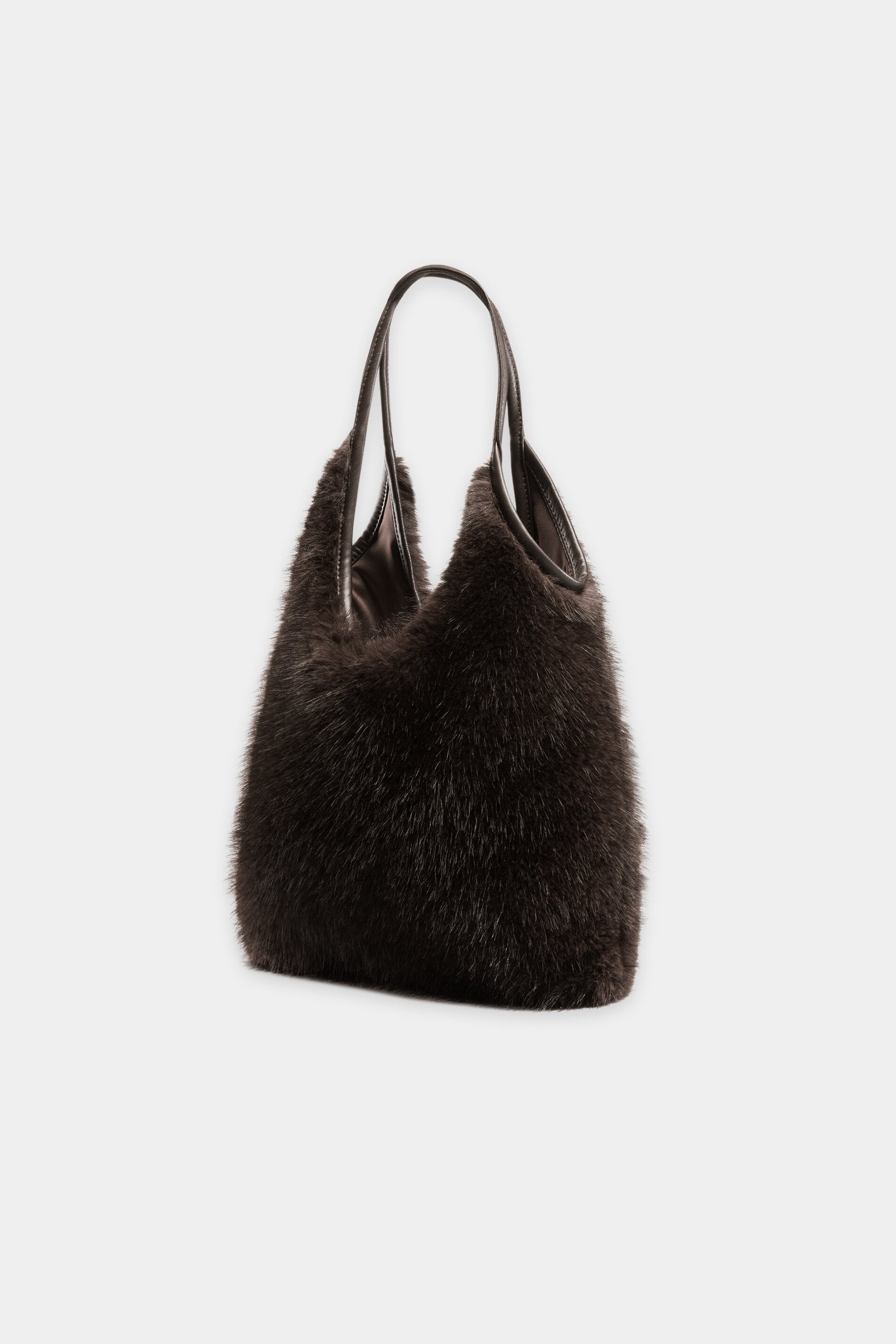 Tasche in Fell-Optik - truffle - Standard | Artikel Rück