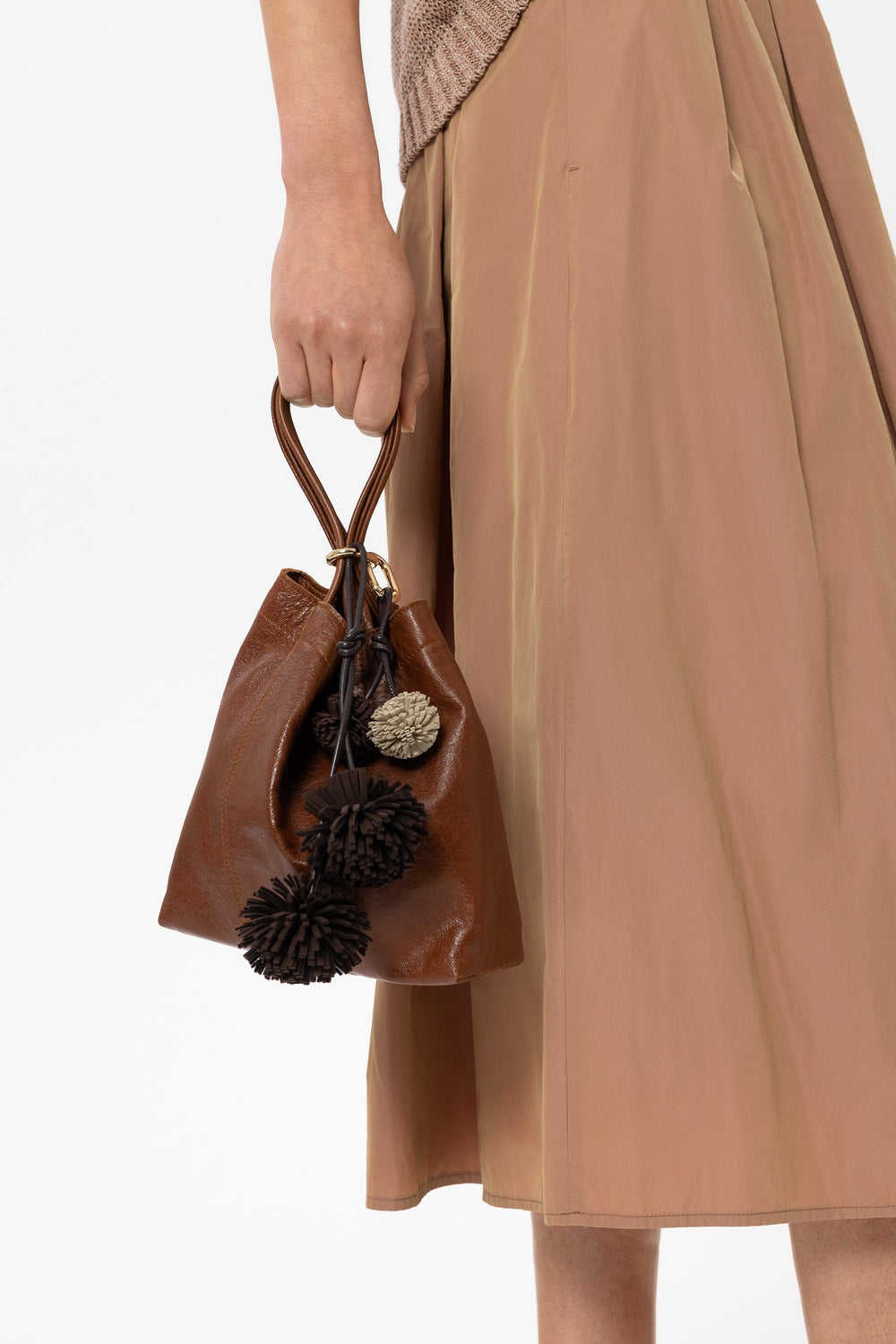 Lammnappa-Tasche - cognac - Standard