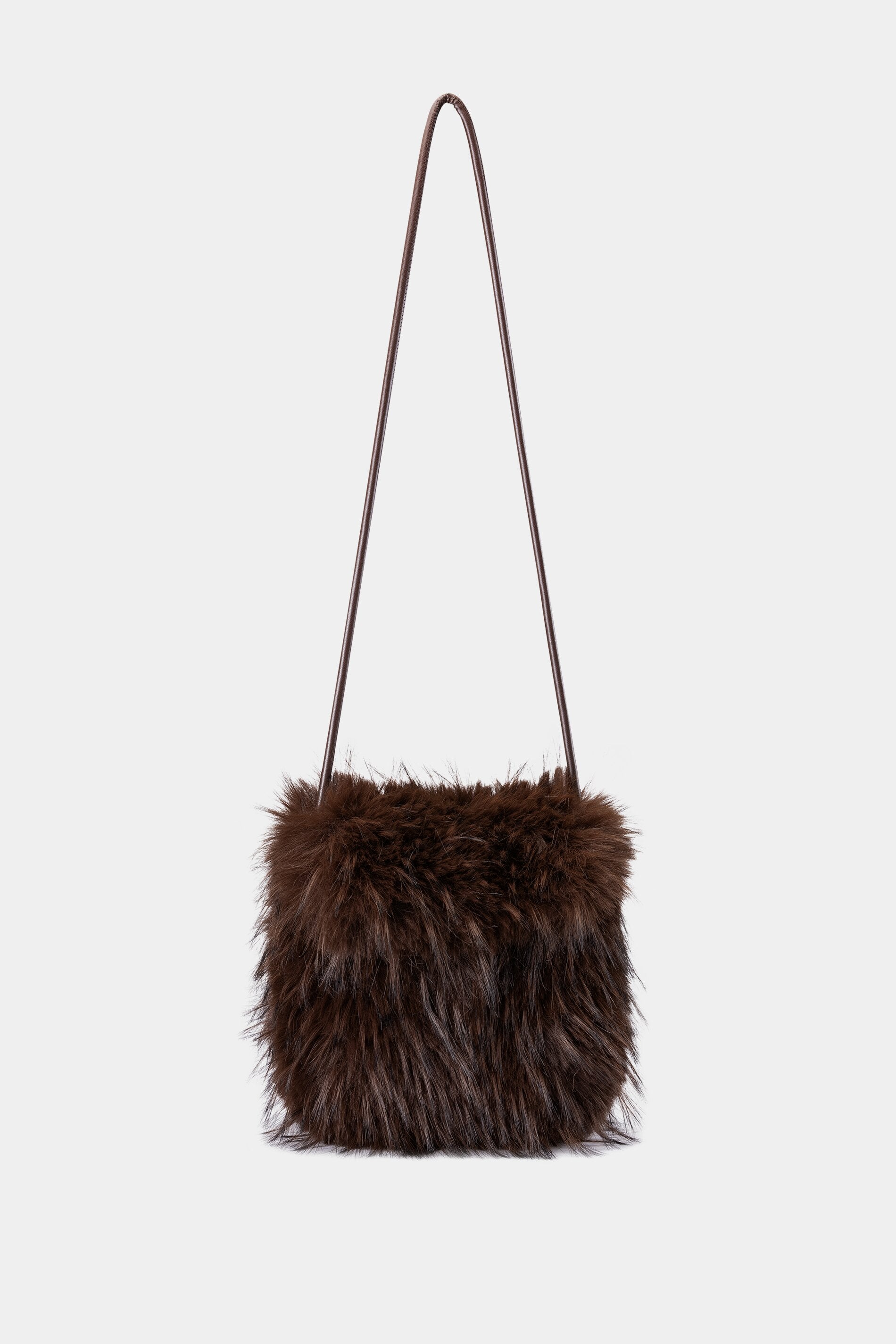 Boho-Tasche in Fell-Optik - marone - Standard | Artikel Front