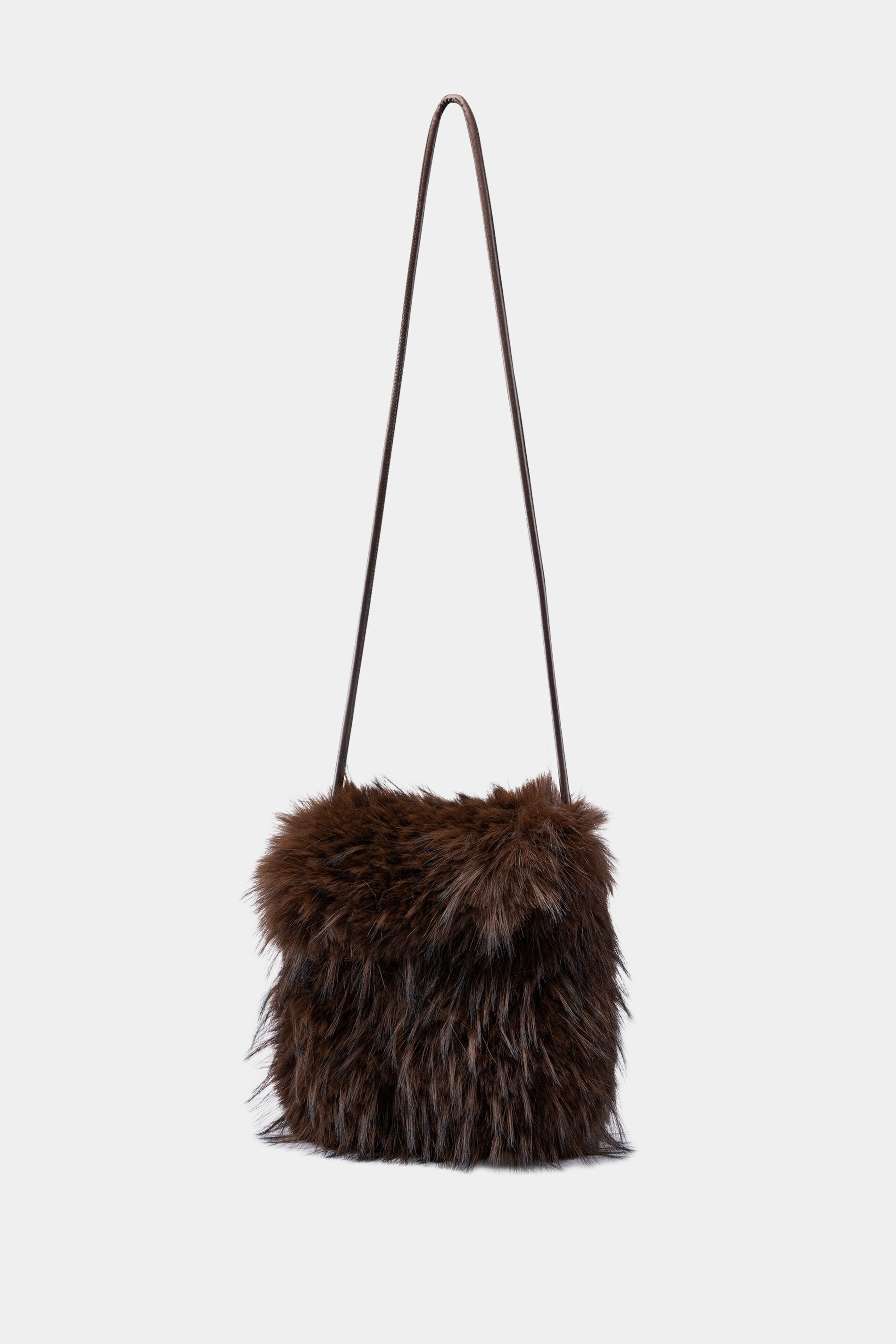 Boho-Tasche in Fell-Optik - marone - Standard | Artikel Rück
