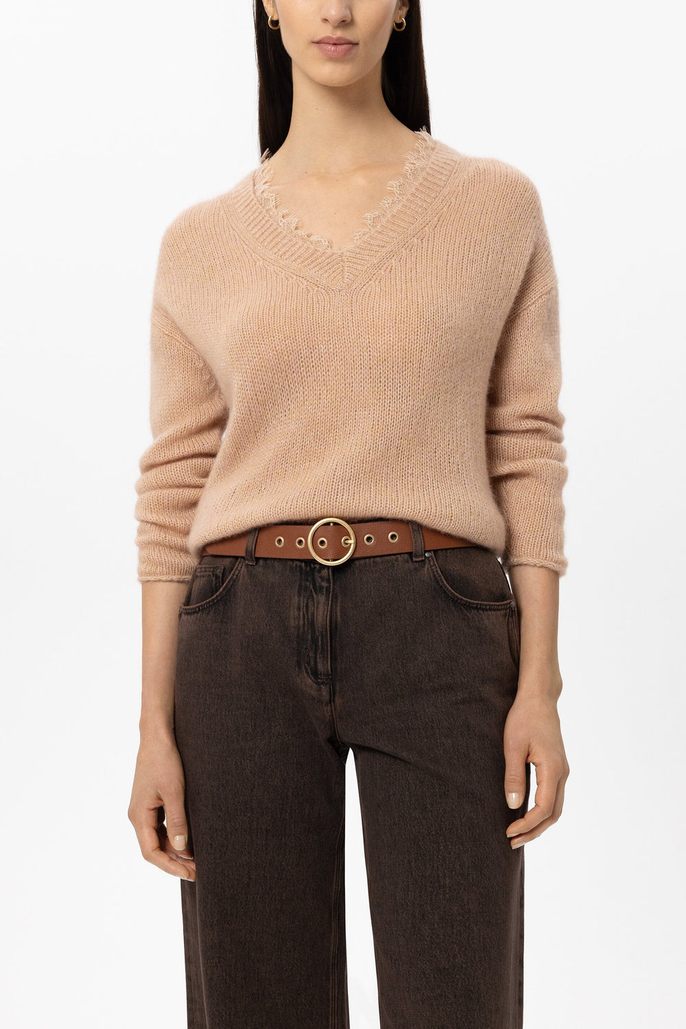 Ledergürtel - cognac - Standard