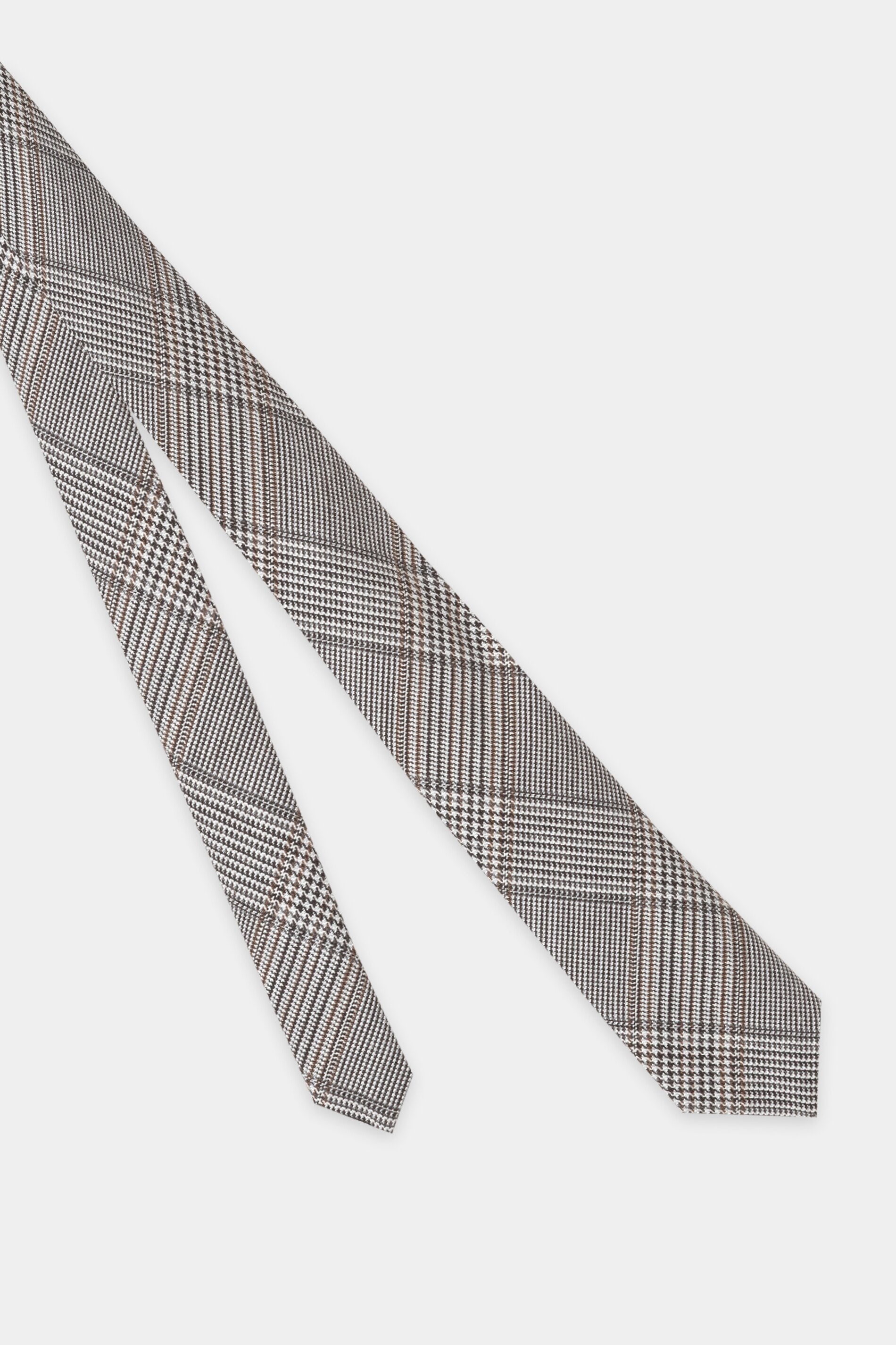Karo-Krawatte - heather grey - Standard | Artikel Rück