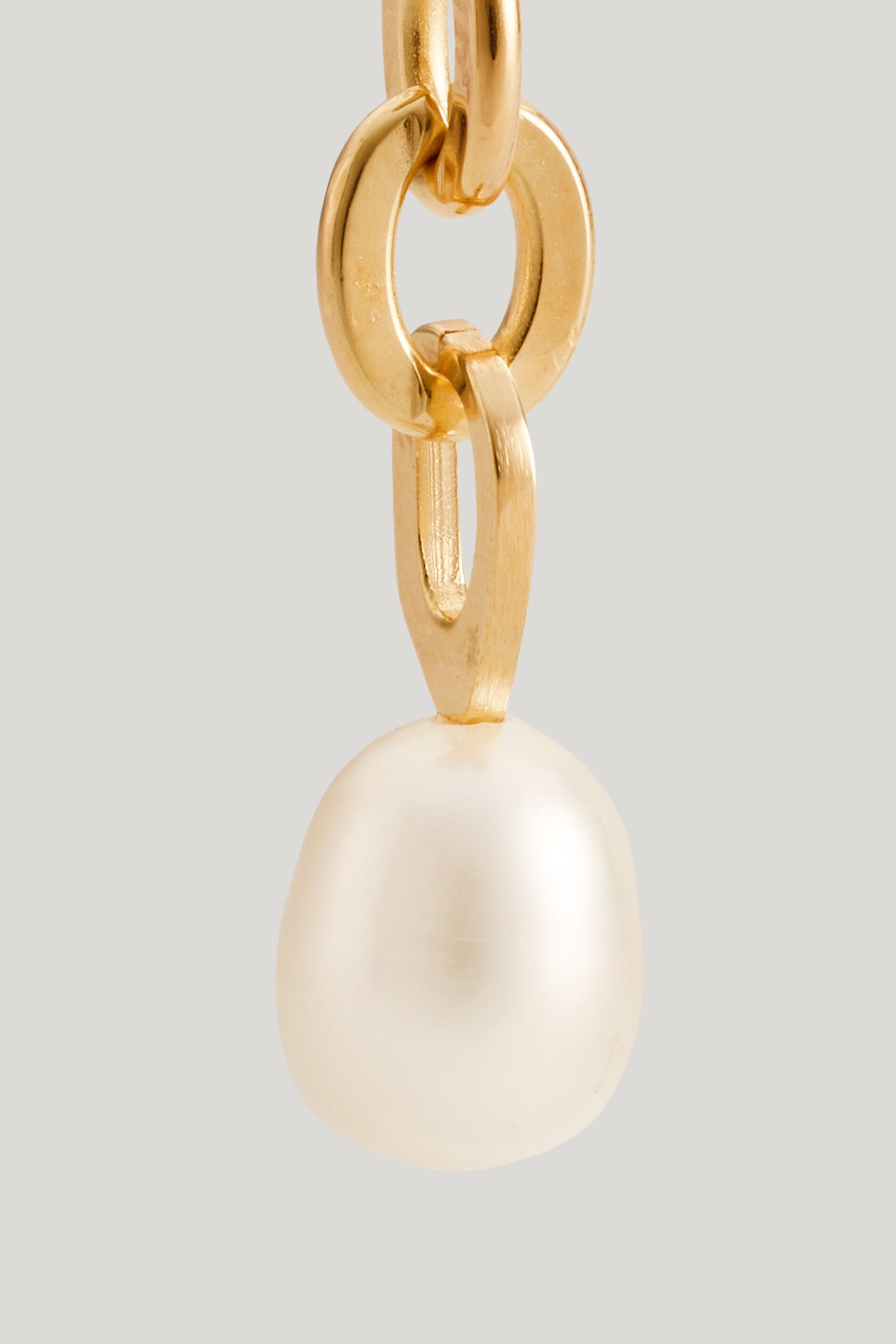 Perlohrring Twisted Meridian - gold plated - Standard | Artikel Rück