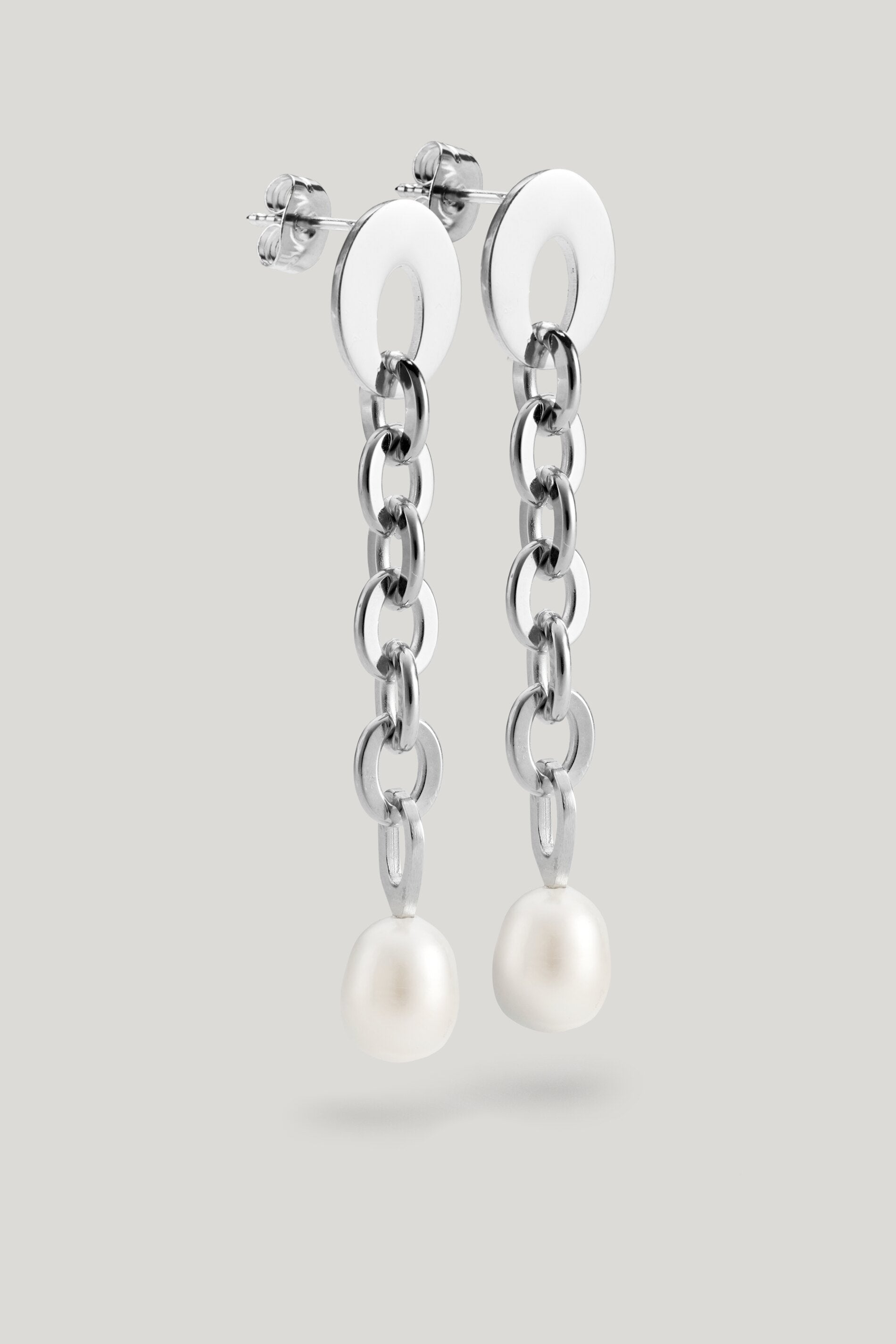 Perlohrring Twisted Meridian - silver - Standard | Artikel Front