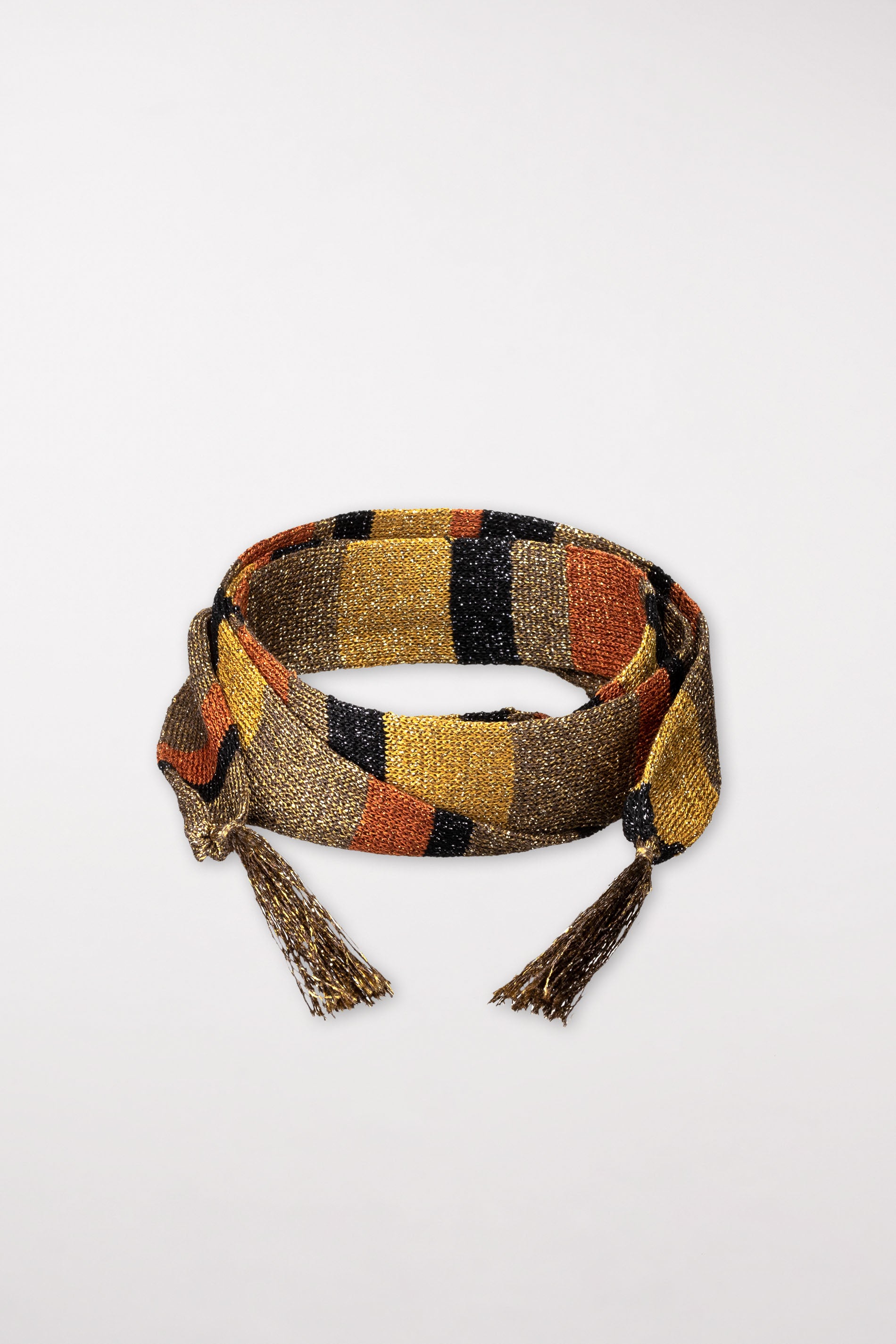 Strickschal mit Glanzgarn - multi - Standard | Artikel Front