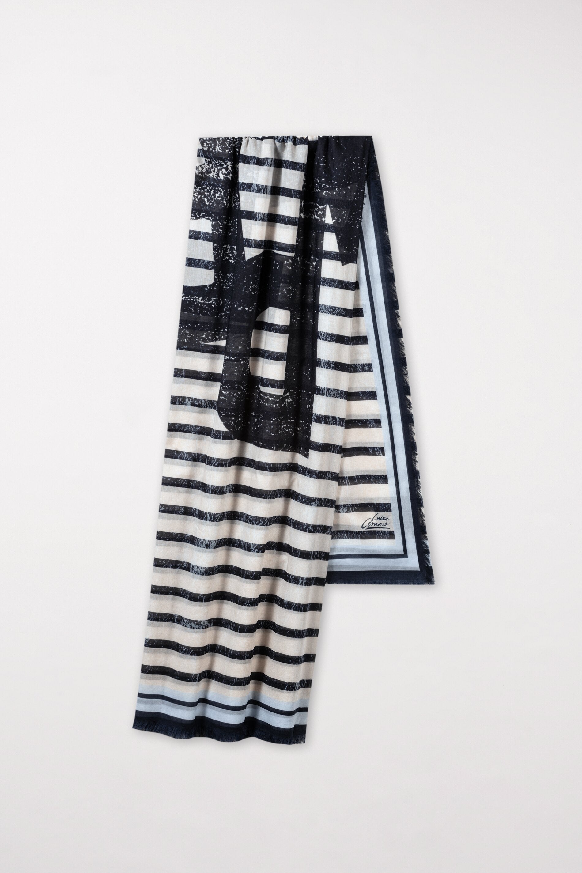 Tuch mit Wording-Print - multi - Standard | Artikel Front