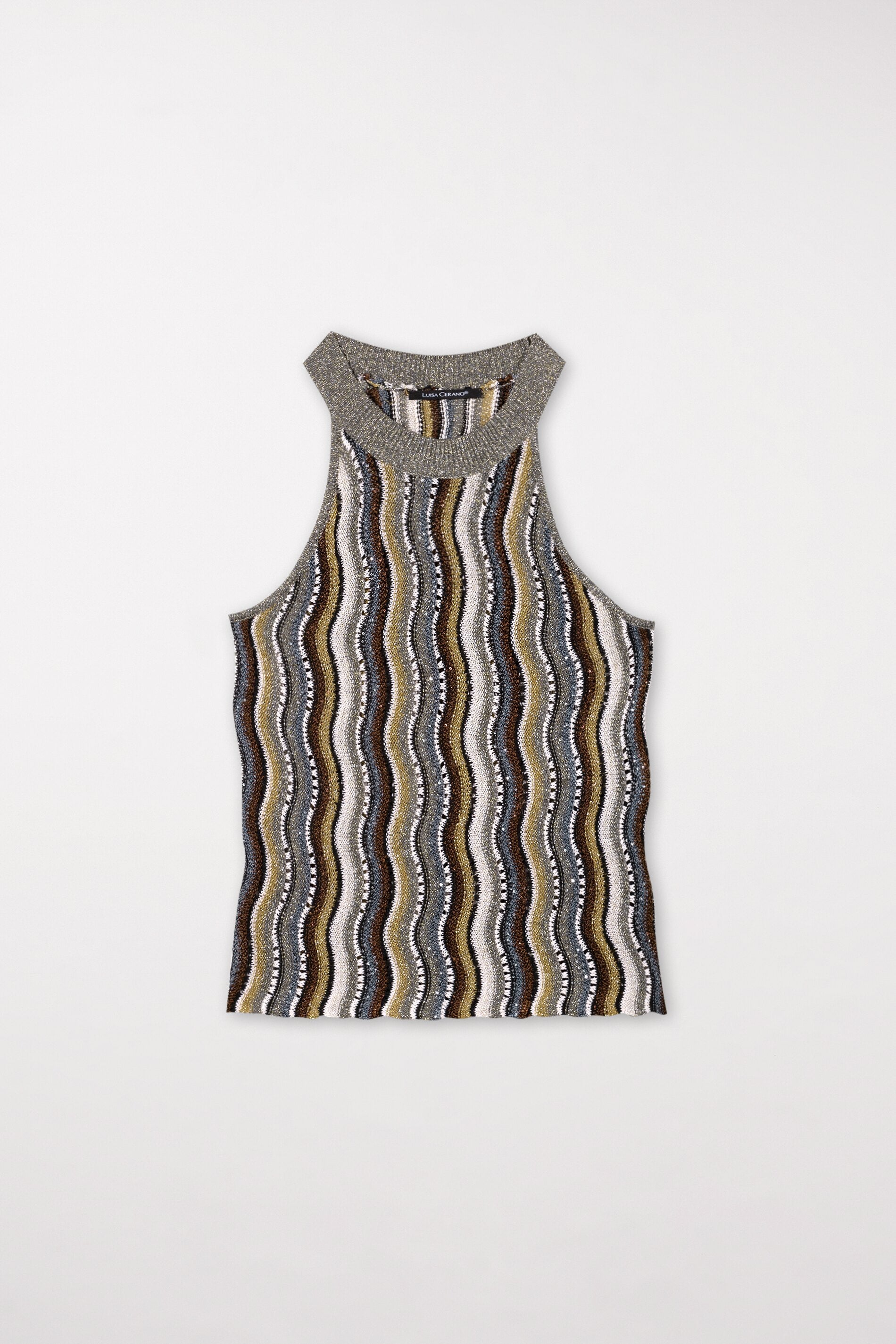 Stricktop mit Fancy-Stripe - multi - Standard | Artikel Front