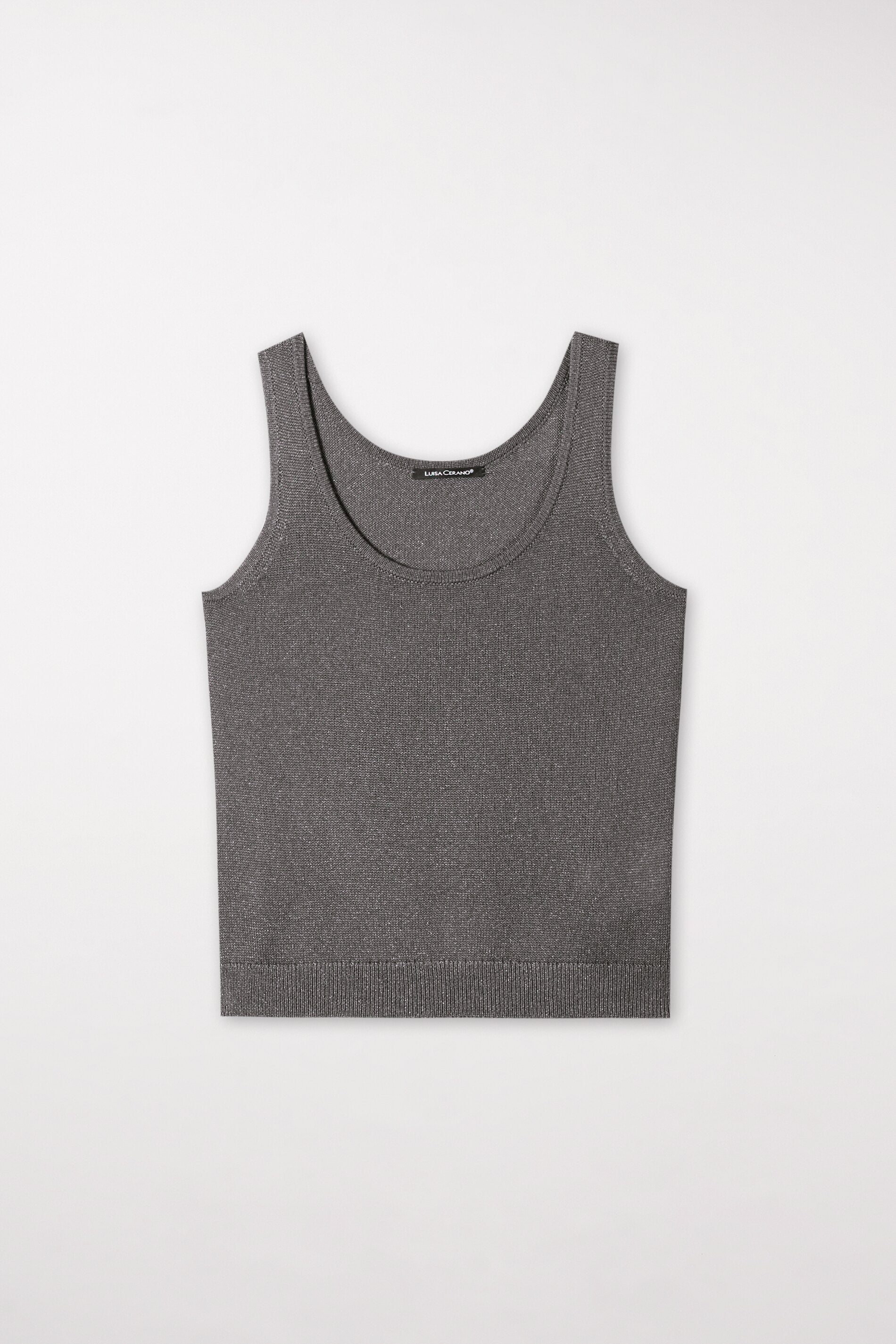 Strick-Tanktop - taupe - Standard | Artikel Front