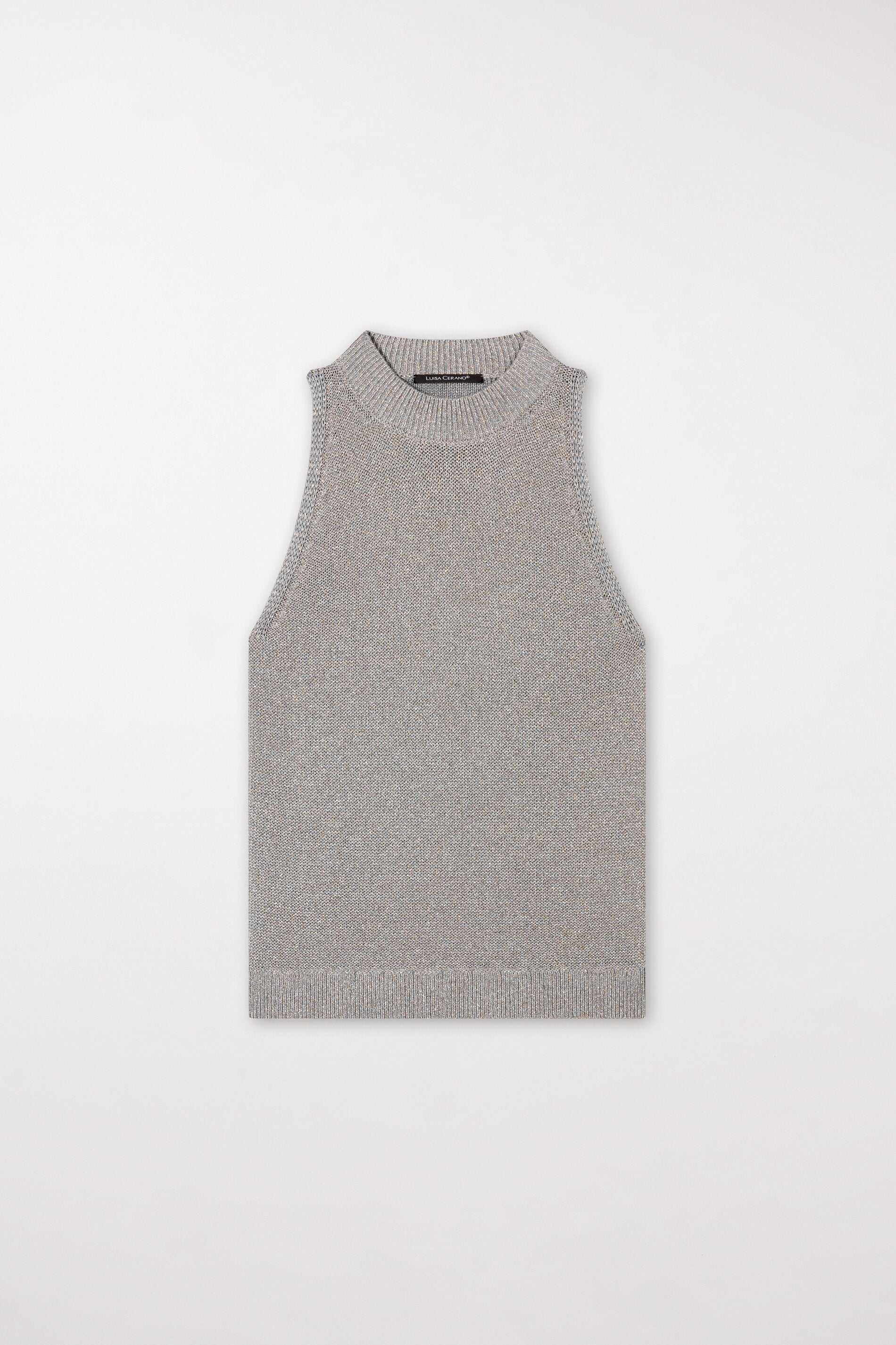 Stricktop mit Turtleneck - heather grey - Standard | Artikel Front