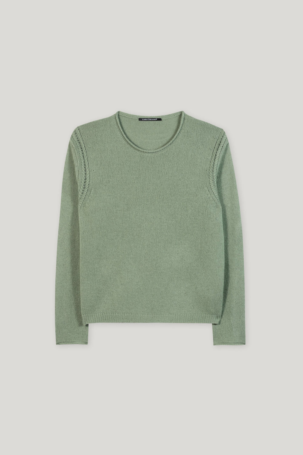 Cashmere-blend sweater - sage - Standard