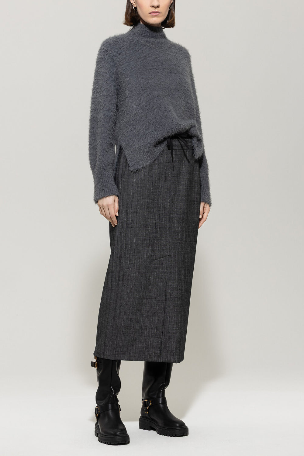 Pull à l'aspect fourrure - gris urbain - Standard