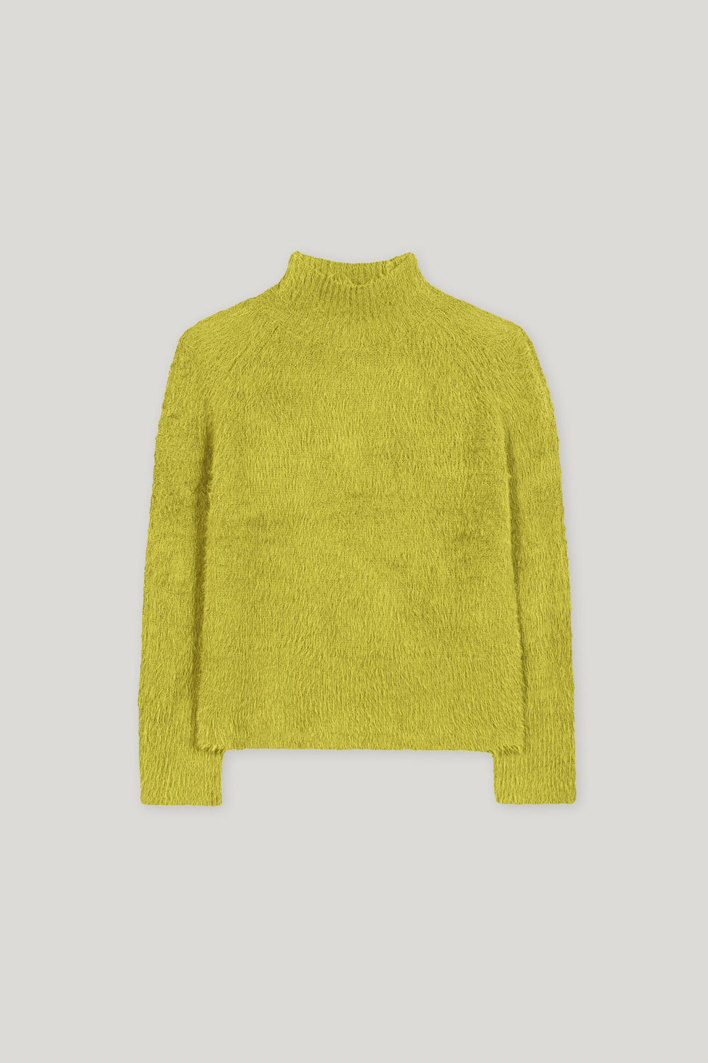 Pull à l'aspect fourrure - vert acide - Standard