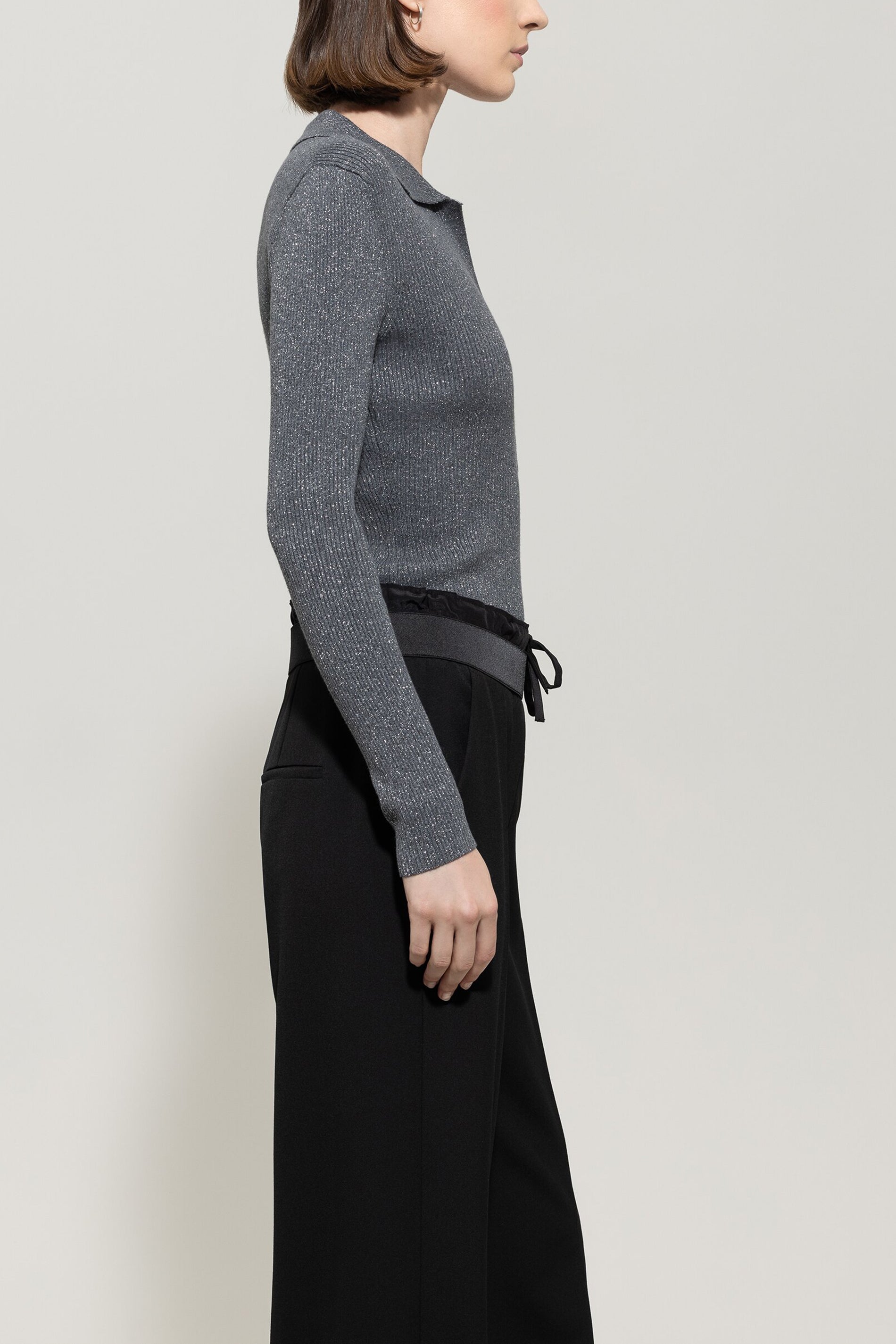 Pullover aus Woll-Mix - urban grey - Standard | Model Seite