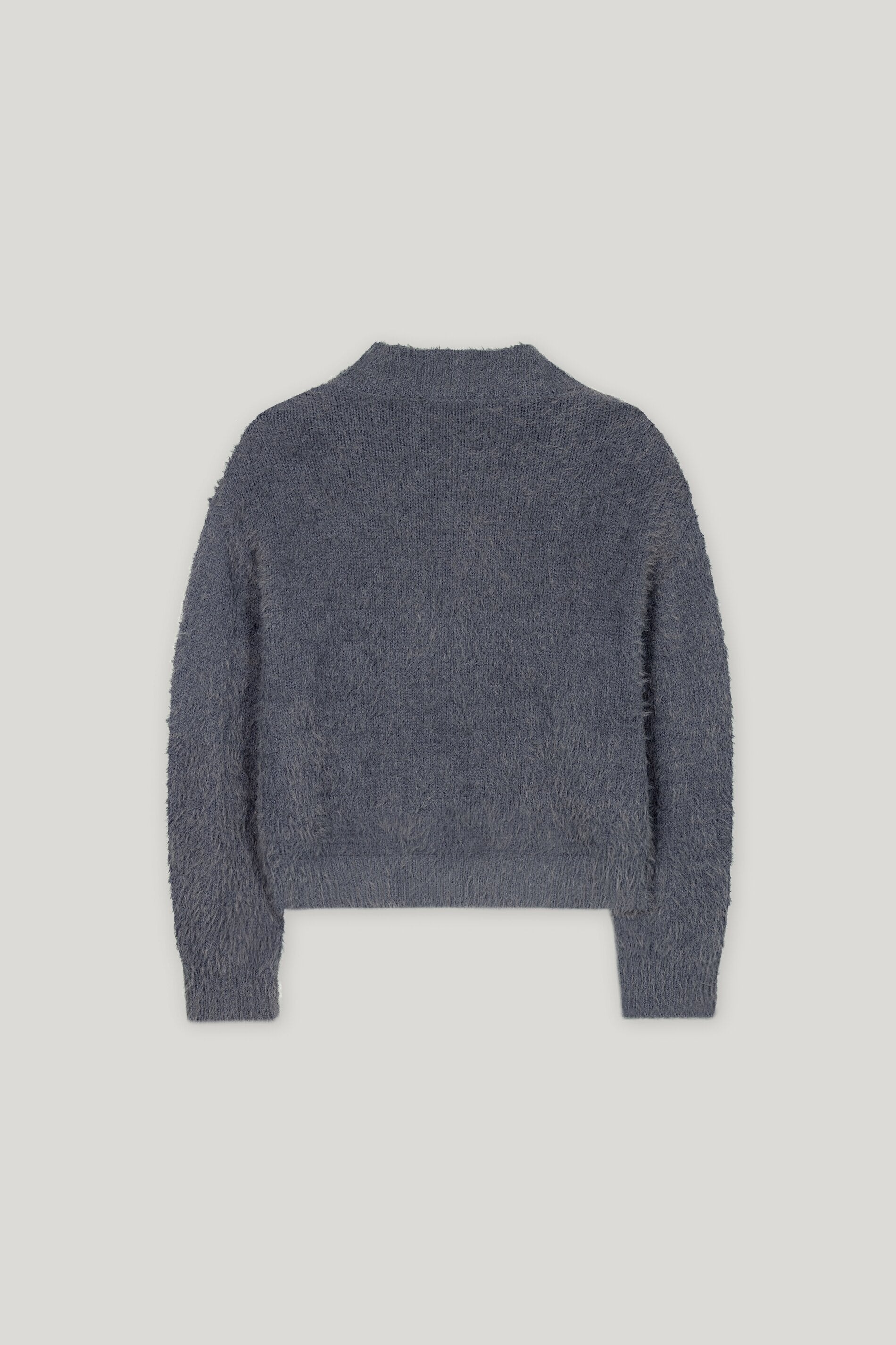 V-Pullover aus Woll-Mix - urban grey - Standard | Artikel Rück