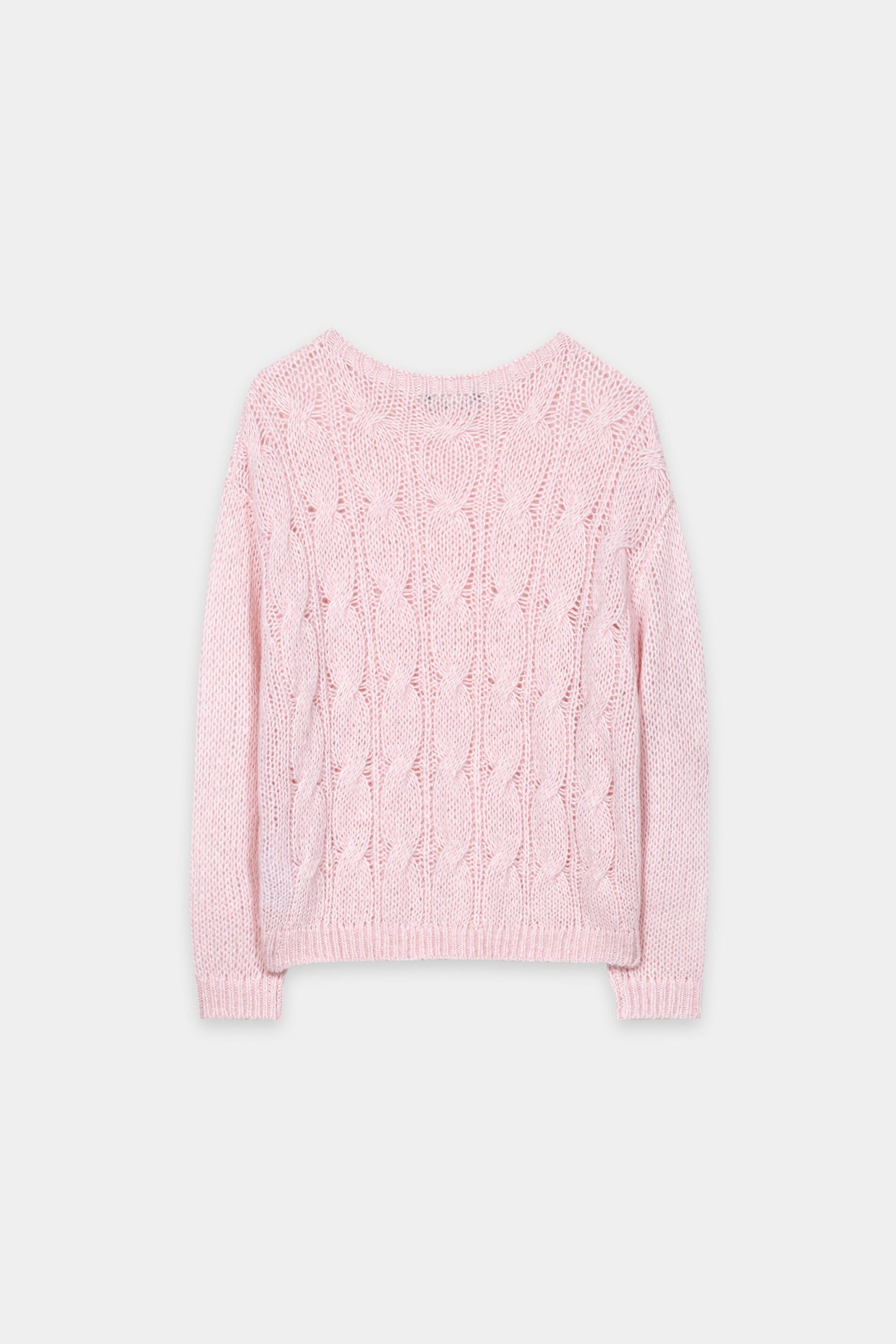 Cable-Knit-Pullover - creamy blush - Standard | Artikel Rück