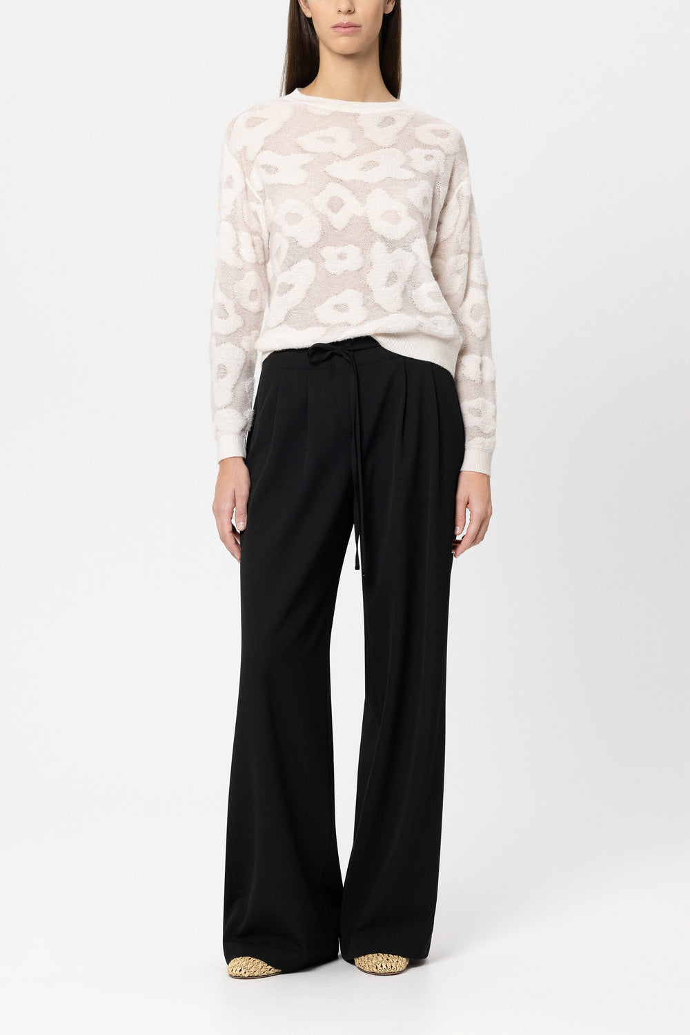 Sweater with leo pattern - cream - Standard