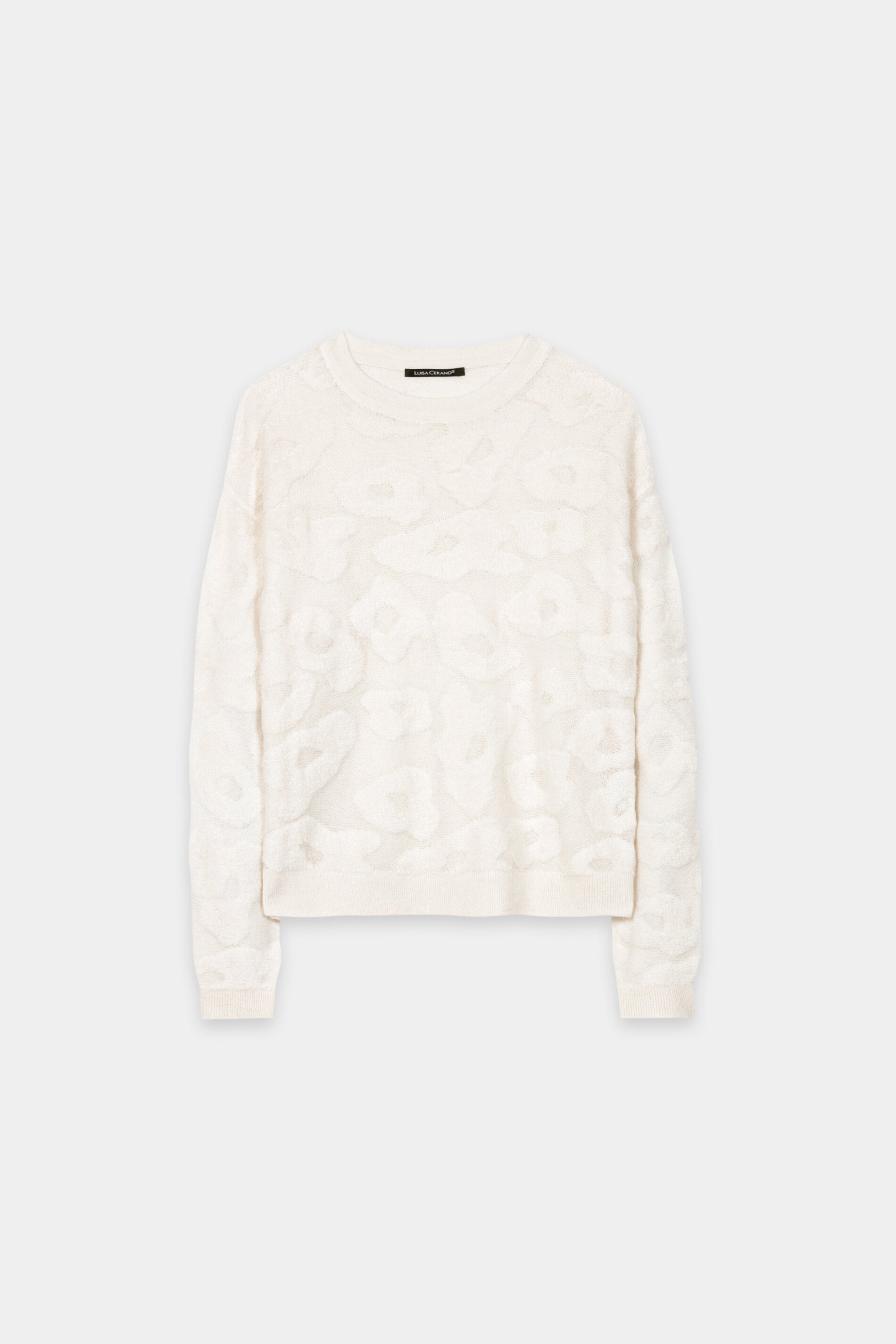 Pullover mit Leo-Pattern - cream - Standard | Artikel Front