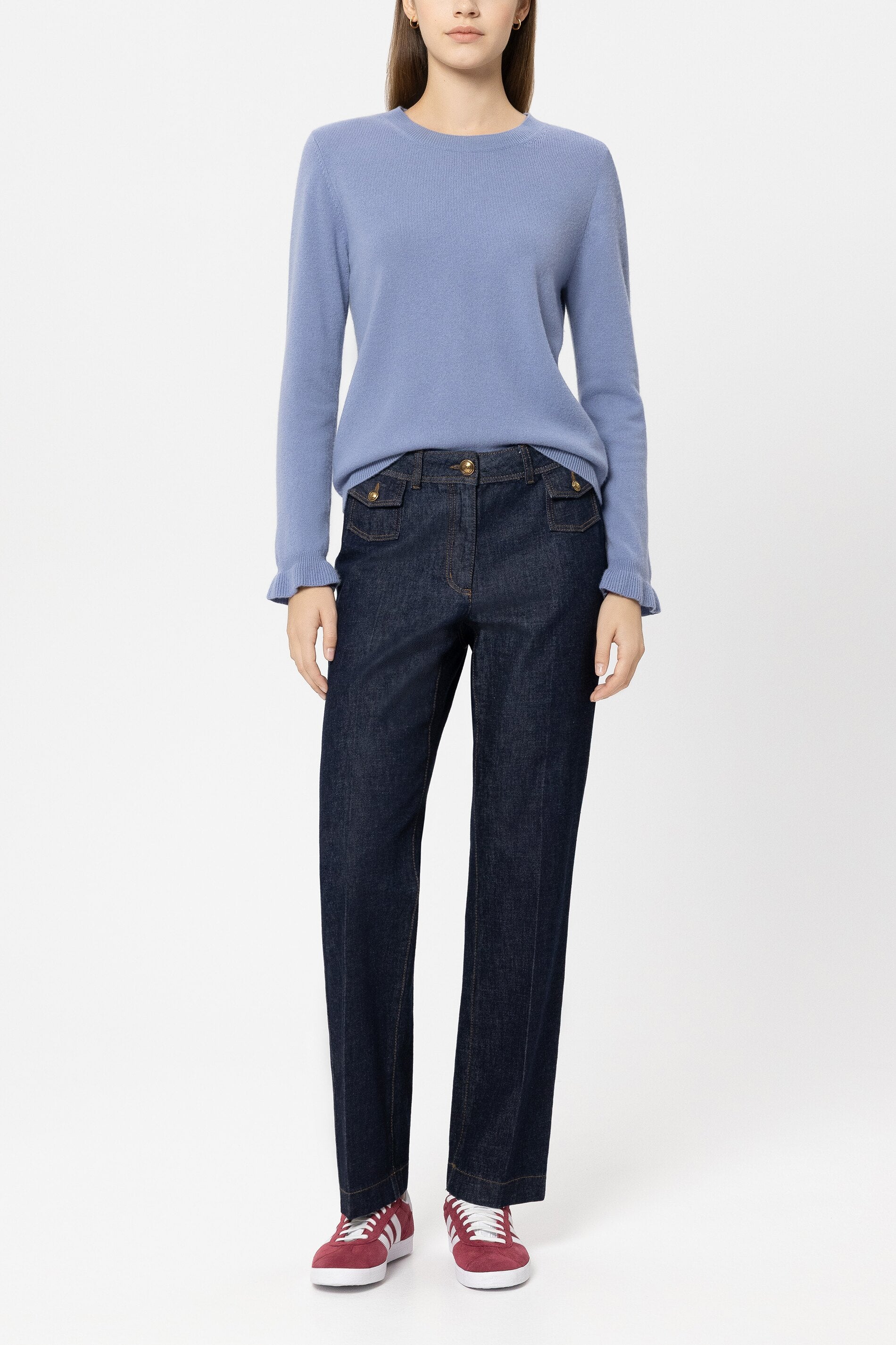 Cashmere-blend sweater - casual blue - Standard