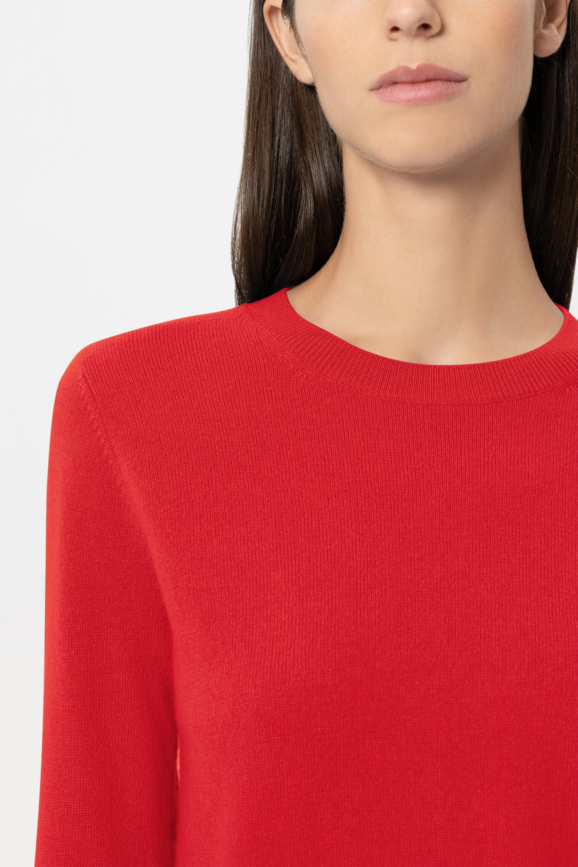 Pullover aus Kaschmir-Mix - cherry red - Standard | Model Detail