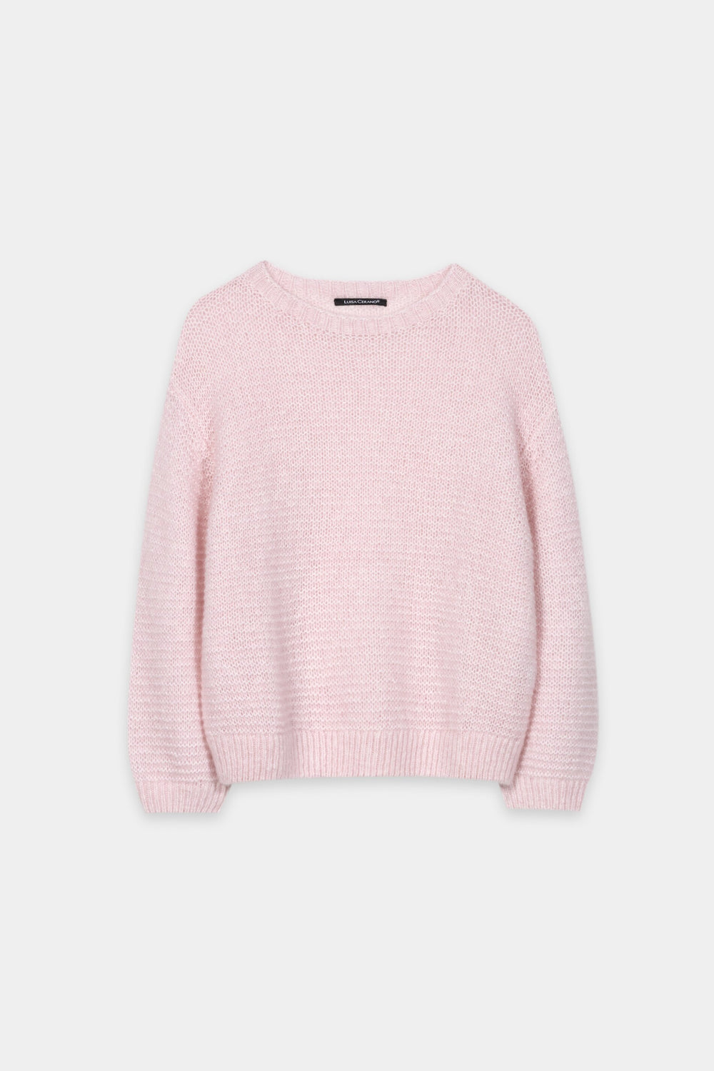Sweater in left structure - creamy blush - Standard