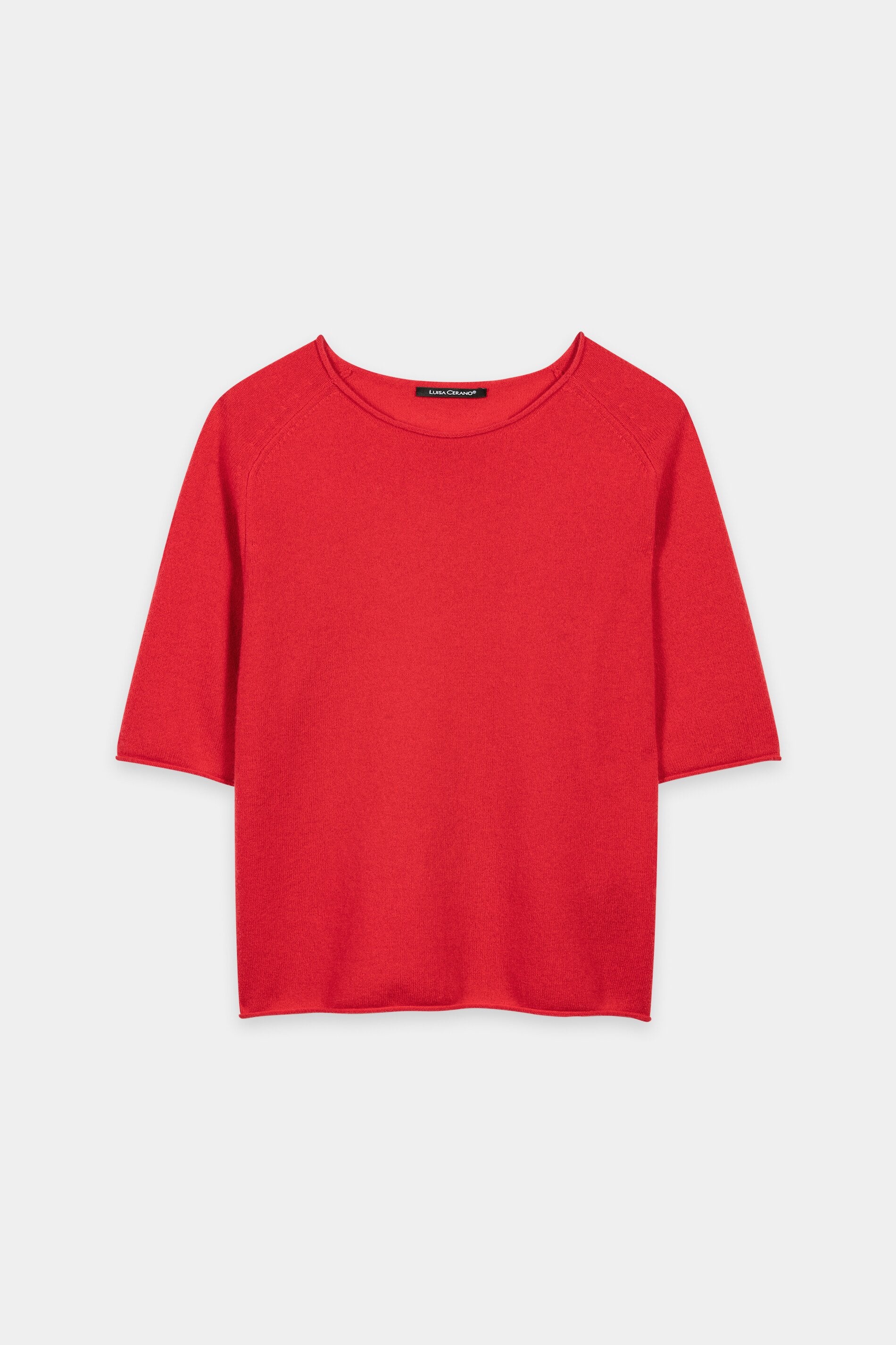 Pullover aus Kaschmir-Mix - cherry red - Standard | Artikel Front