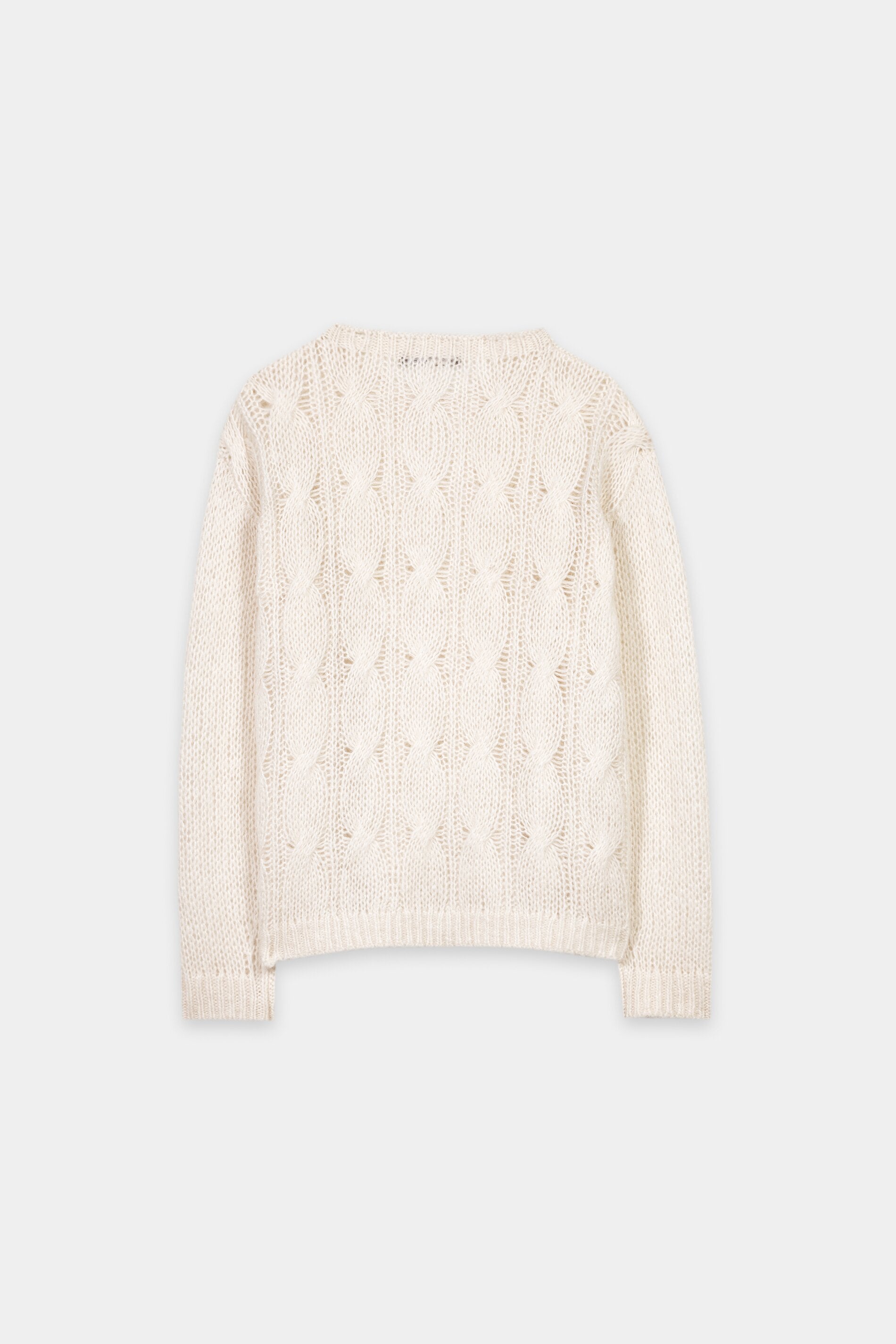 Cable-Knit-Pullover - cream - Standard | Artikel Rück