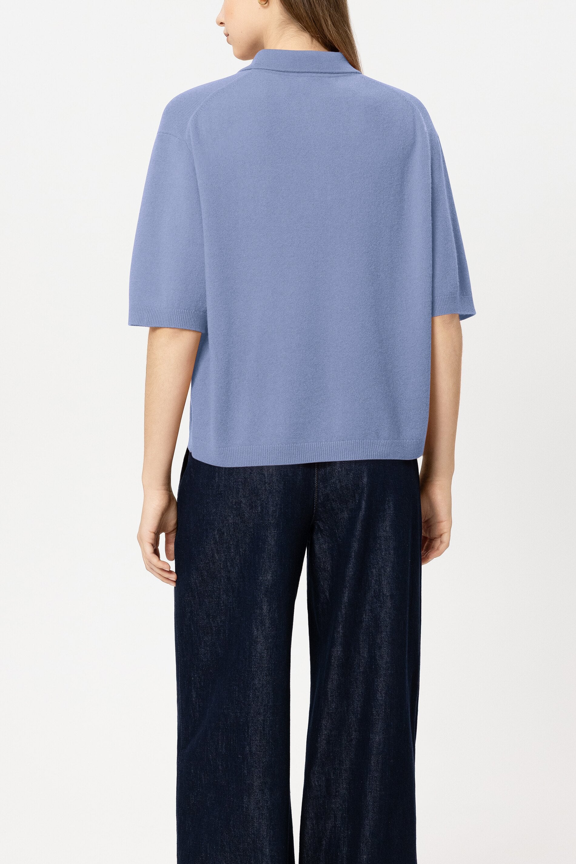 Pullover aus Kaschmir-Mix - casual blue - Standard | Model Rück