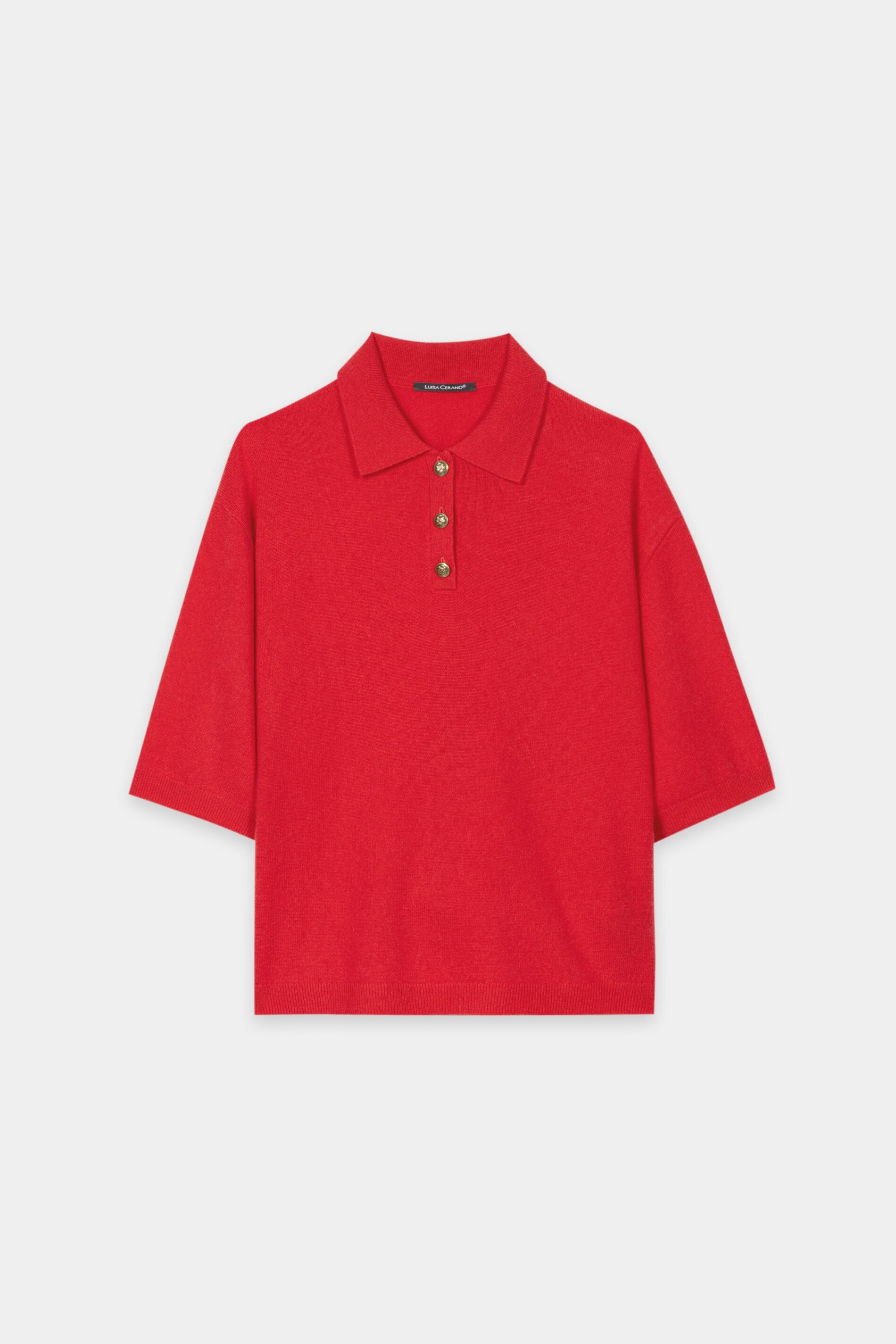 Pullover aus Kaschmir-Mix - cherry red - Standard | Artikel Front