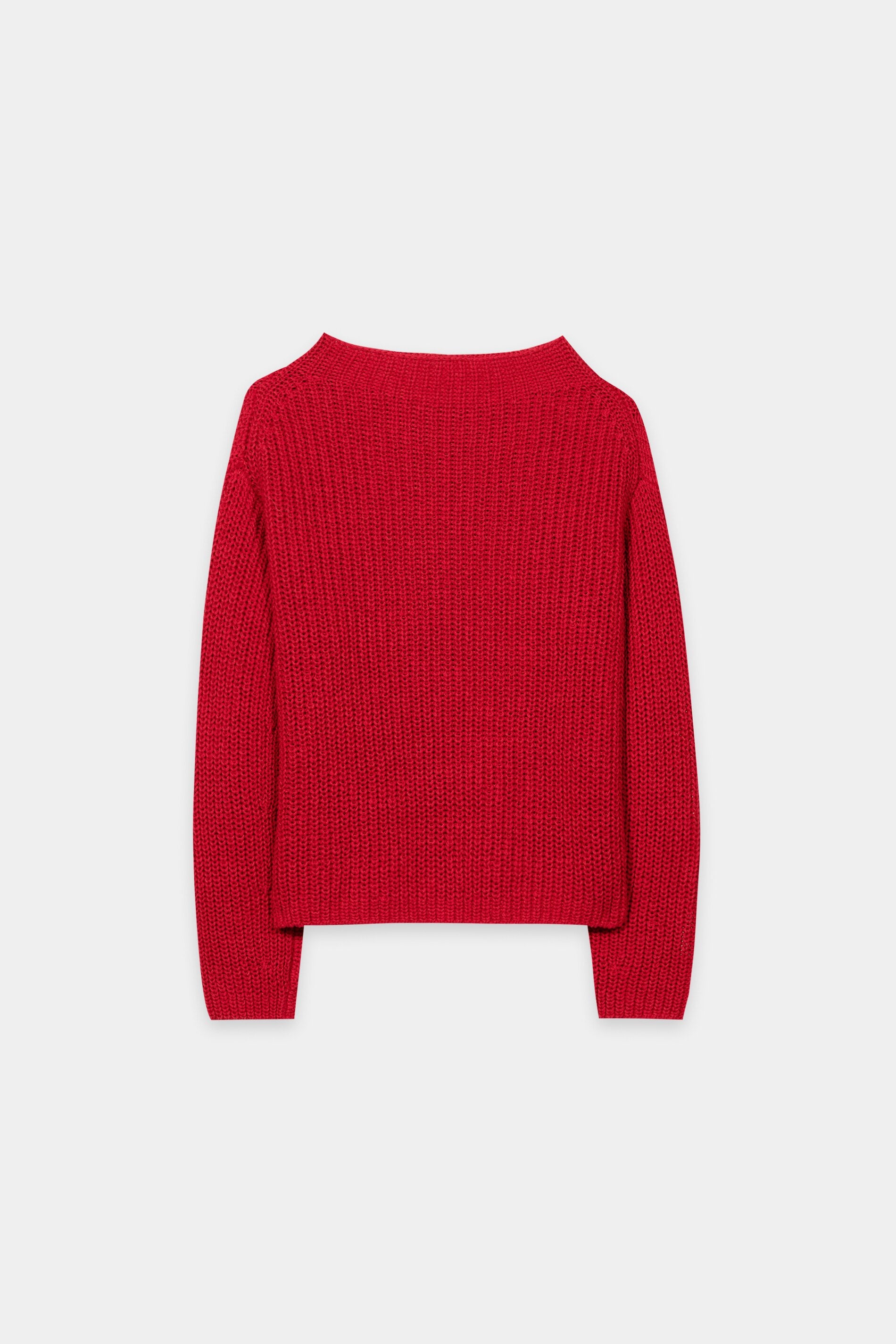 Pullover aus Leinen-Mix - cherry red - Standard | Artikel Rück