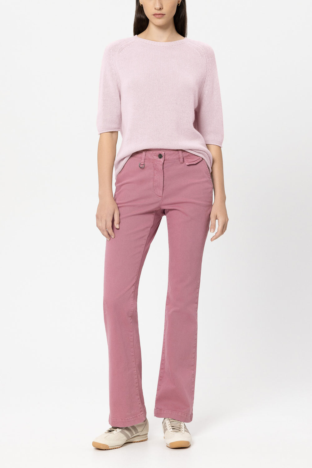 Cashmere-blend sweater - creamy blush - Standard