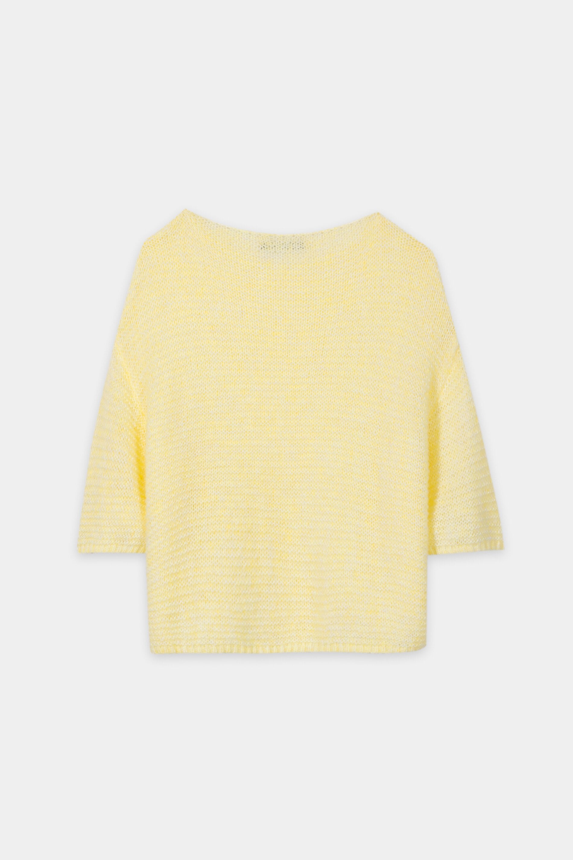 Pullover aus Alpaka-Mix - citron - Standard | Artikel Rück