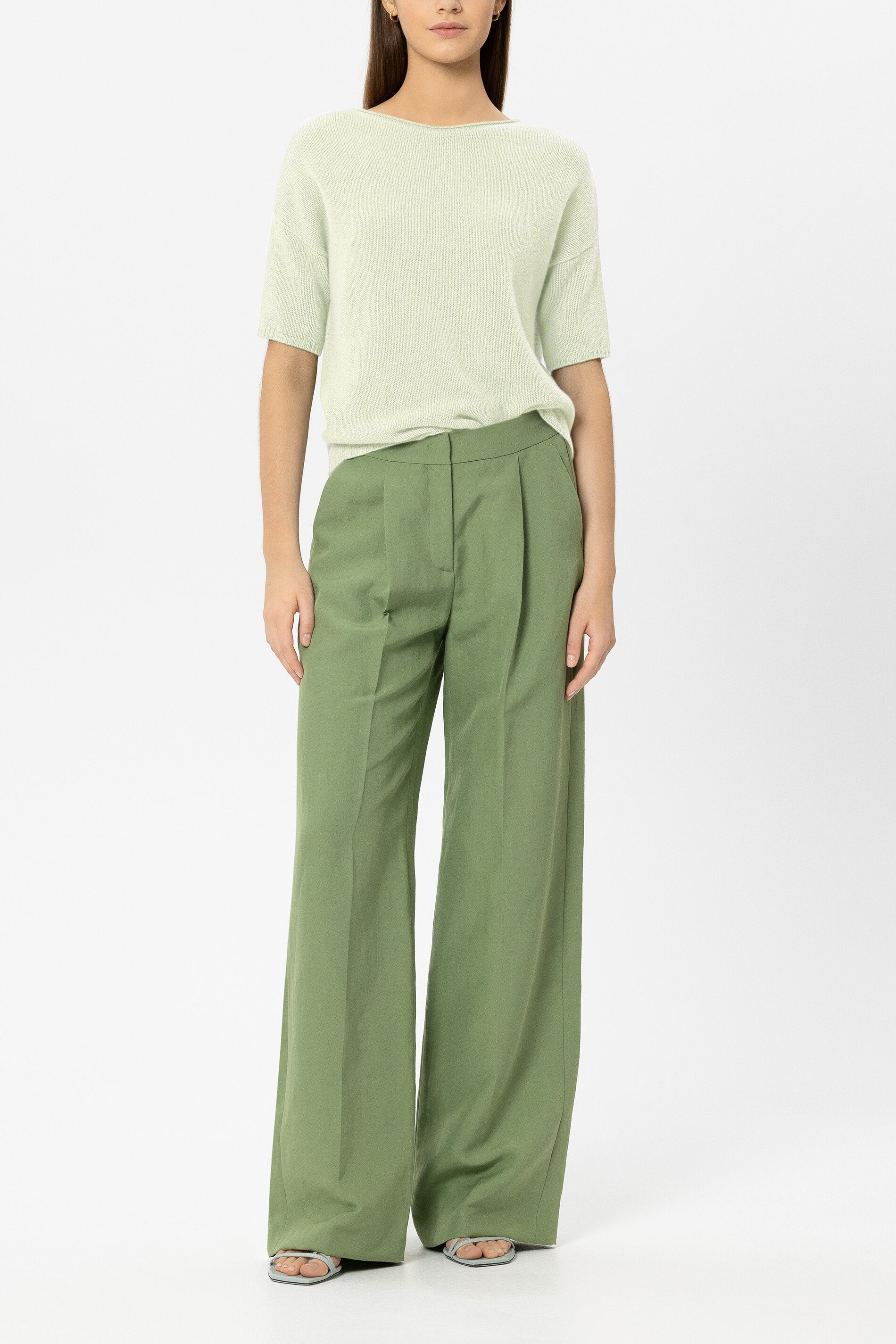 Cashmere-blend sweater - pistachio - Standard